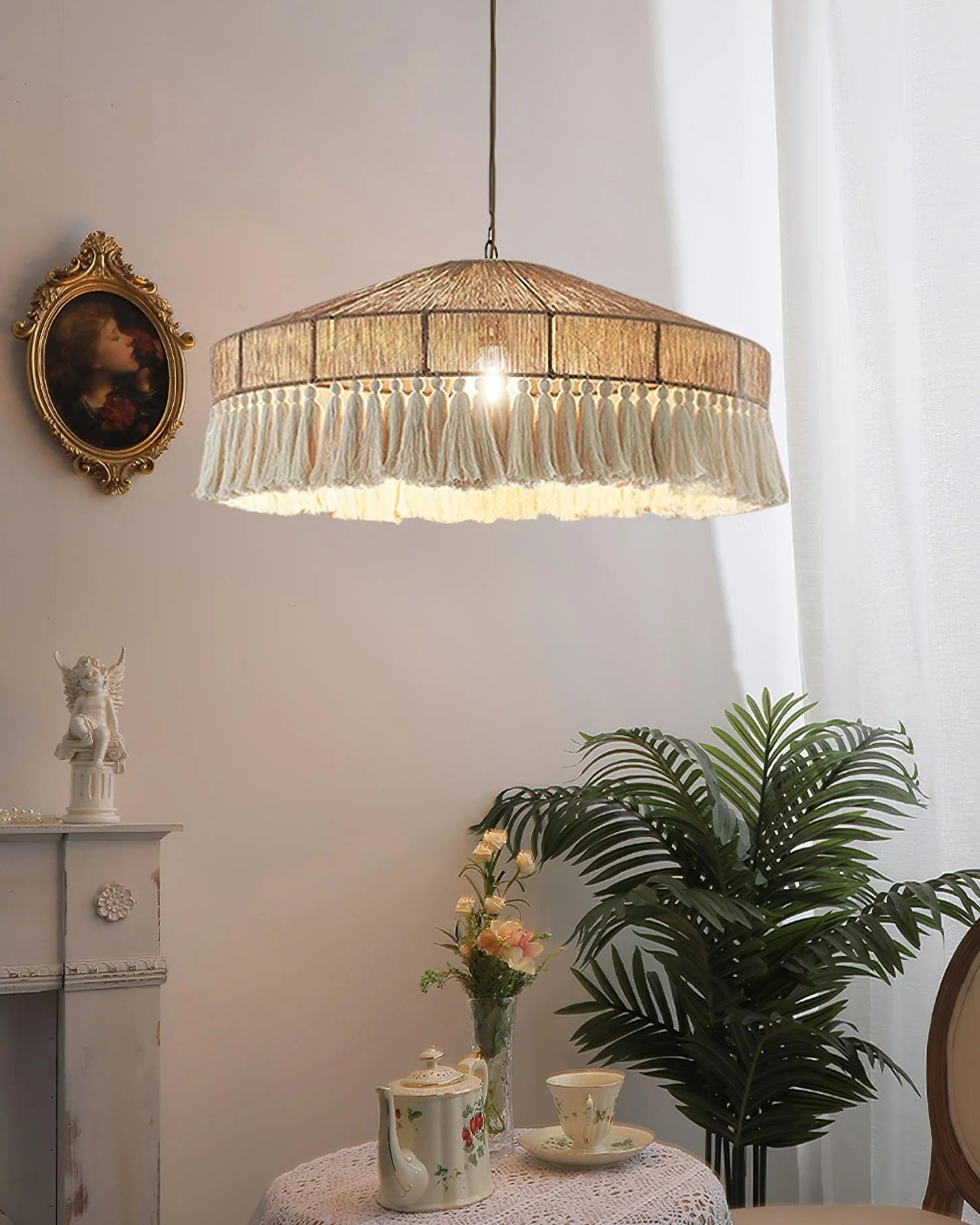 Vorenth Hemp Rope Pendant Light - Image 8