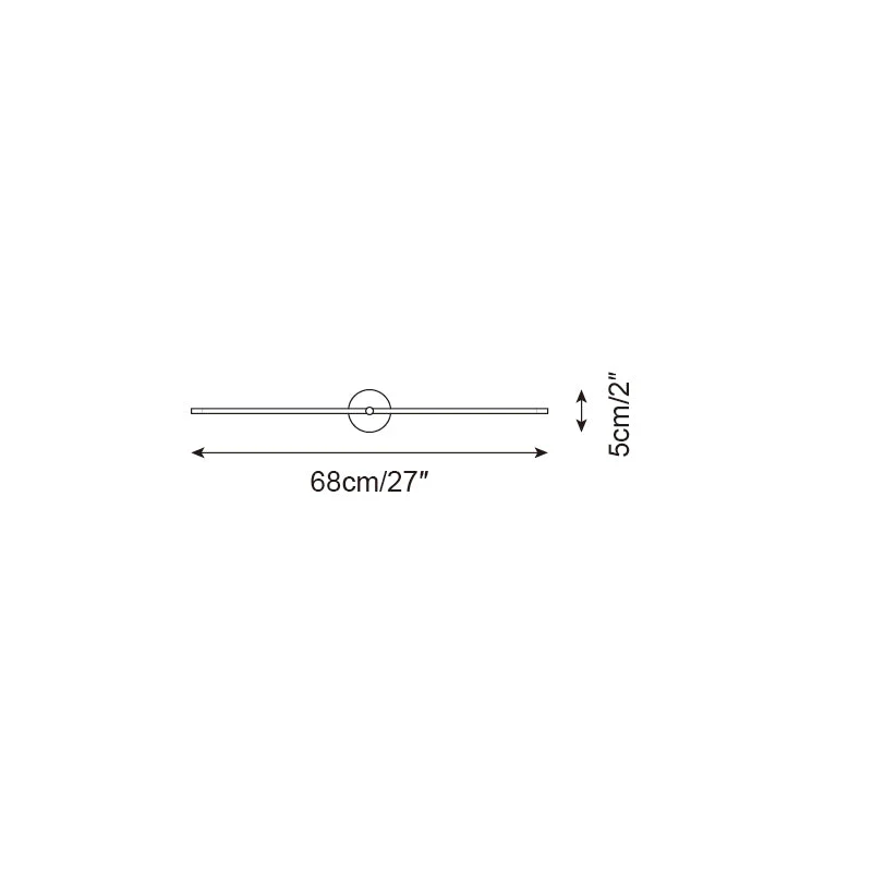 Wall Lamp Minimalist Linear Rod Double End Accent Modern Style - Image 17