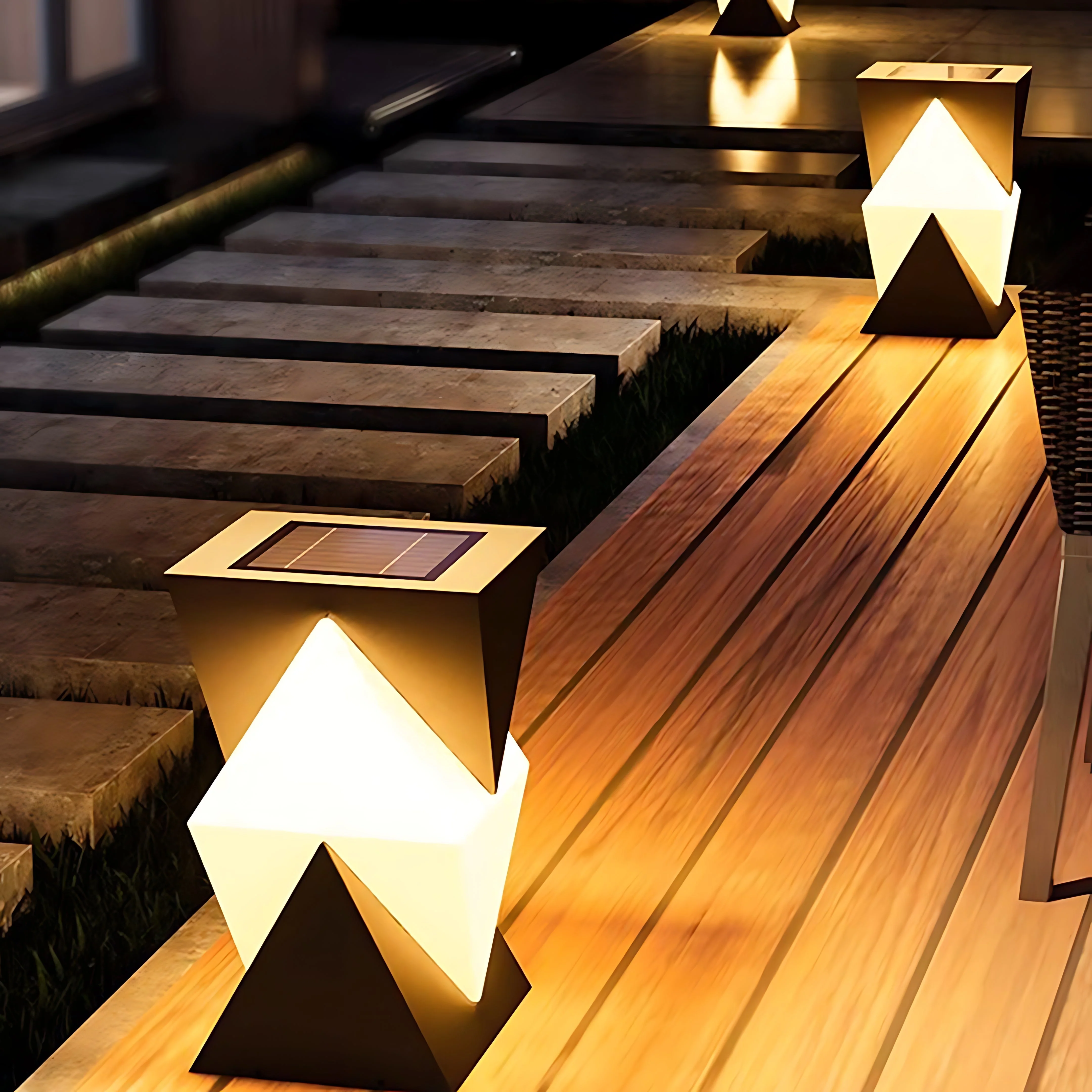 Walth Special Shaped Modern PE Outdoor Piller Light - Image 12