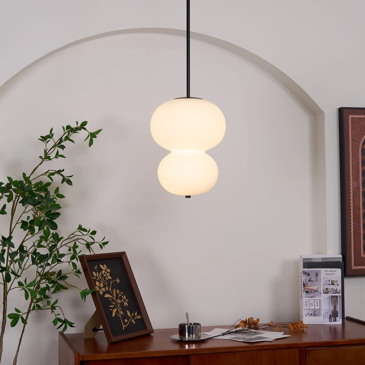 Warren Minimalist Glass Pendant Light - Image 10