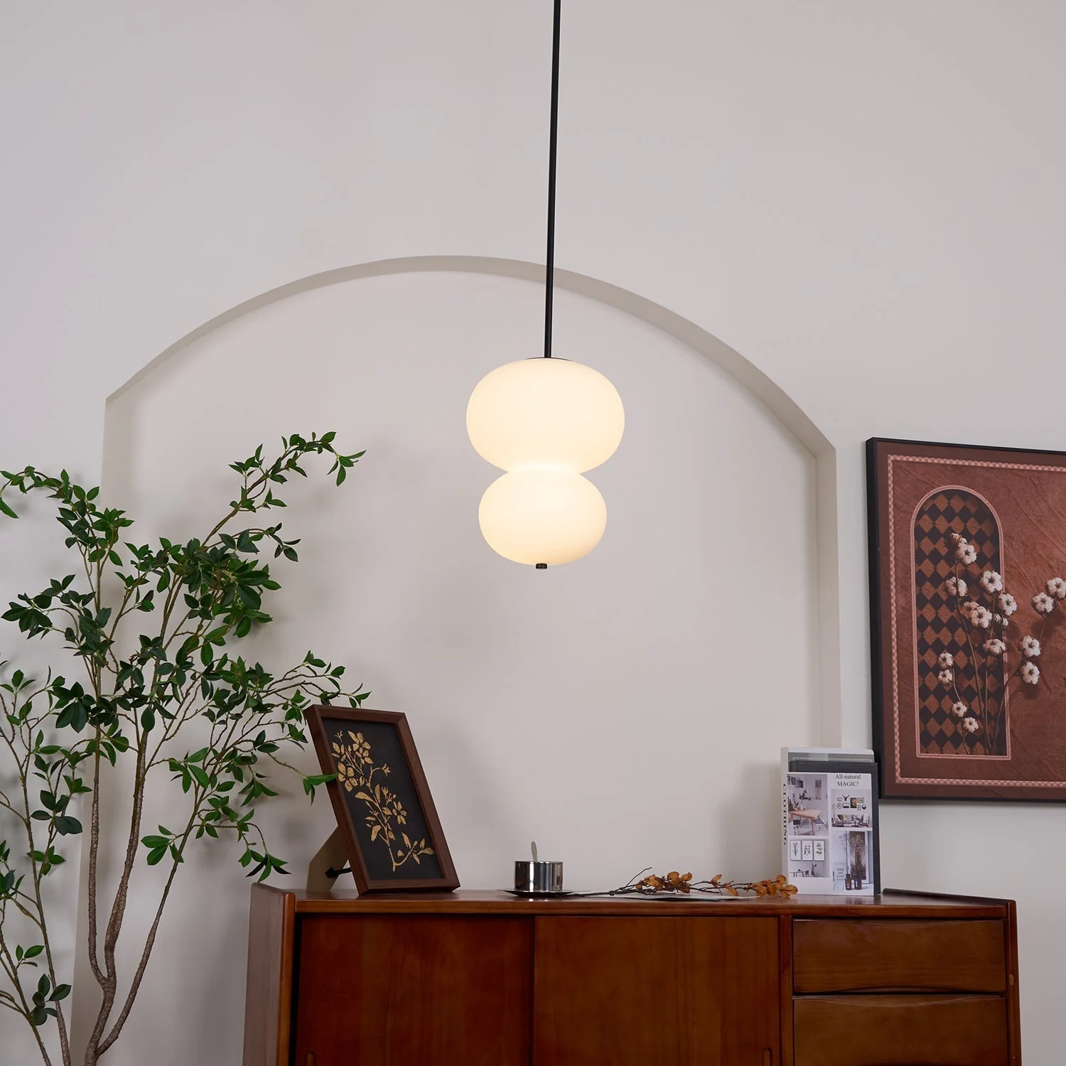 Warren Minimalist Glass Pendant Light - Image 14