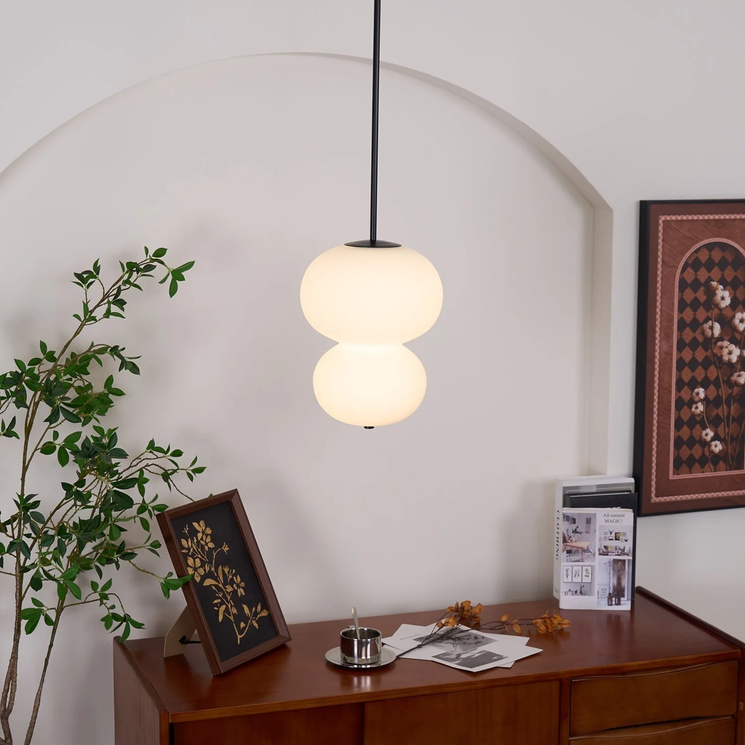 Warren Minimalist Glass Pendant Light - Image 16