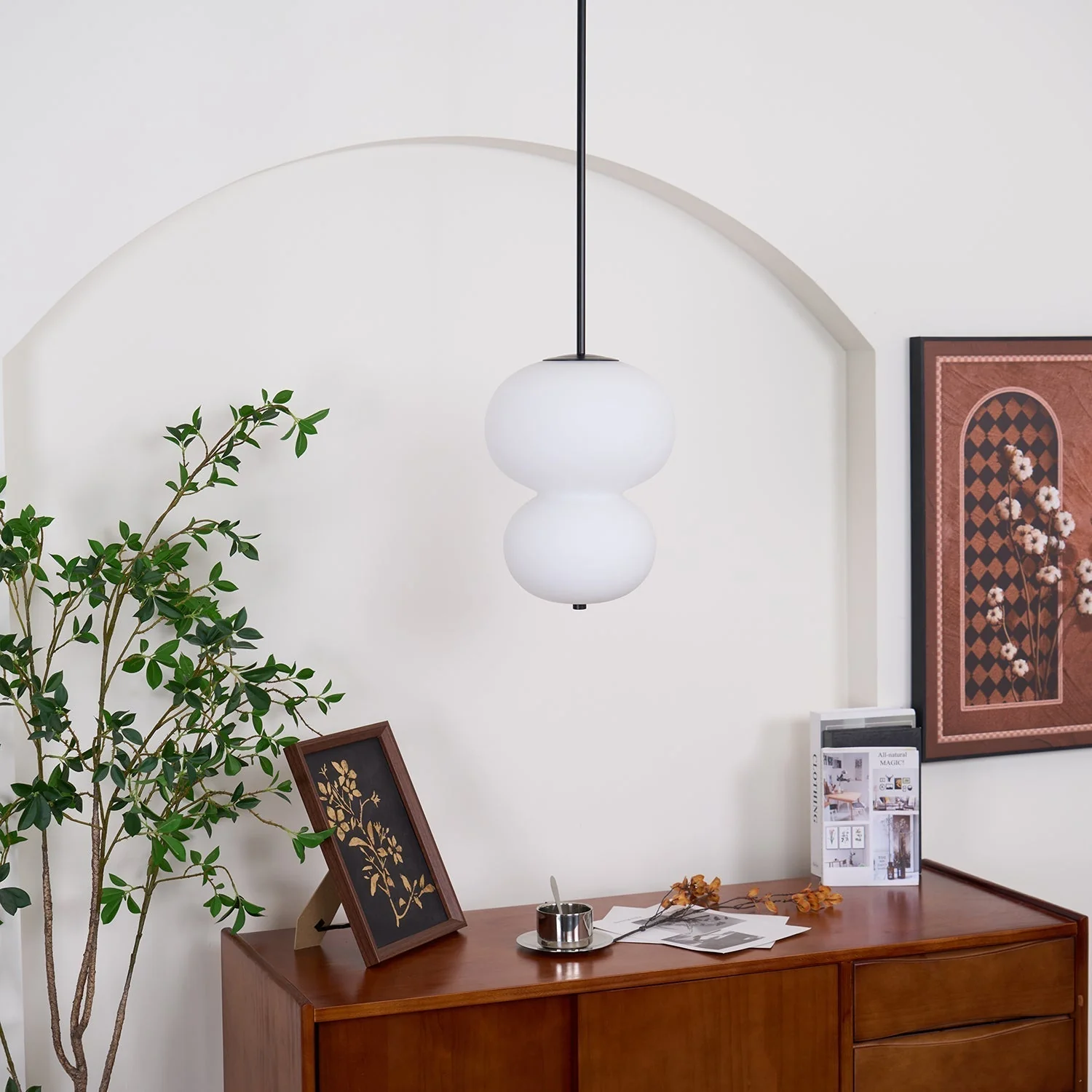 Warren Minimalist Glass Pendant Light - Image 19