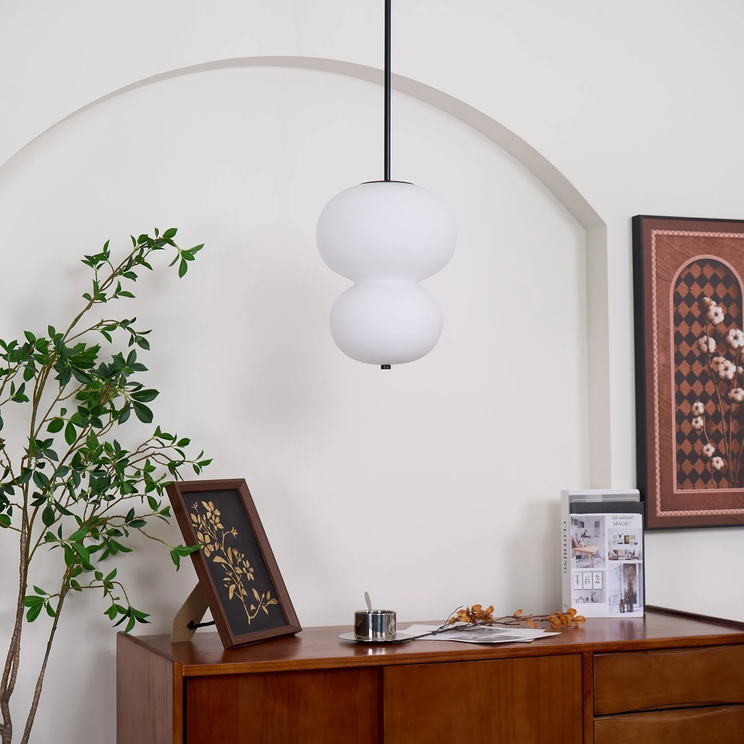 Warren Minimalist Glass Pendant Light - Image 20