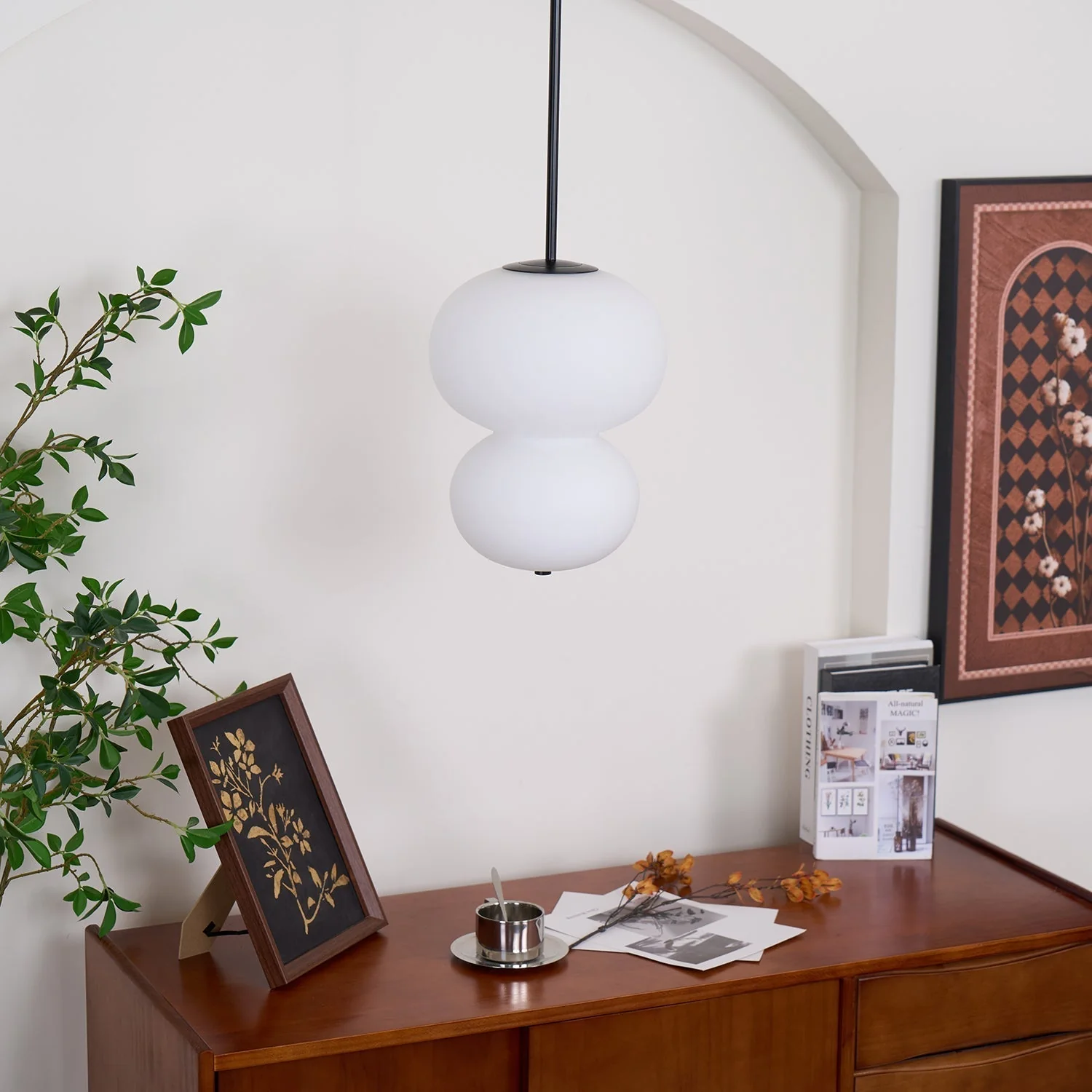 Warren Minimalist Glass Pendant Light - Image 21