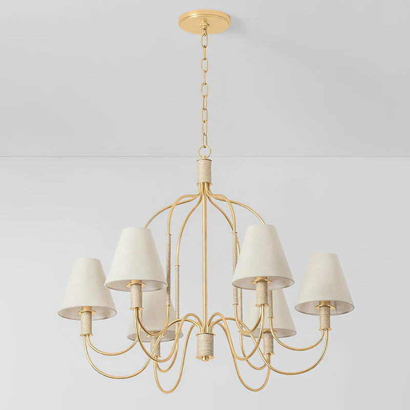 Warrensburg Contemporary Brass Chandelier - Image 10