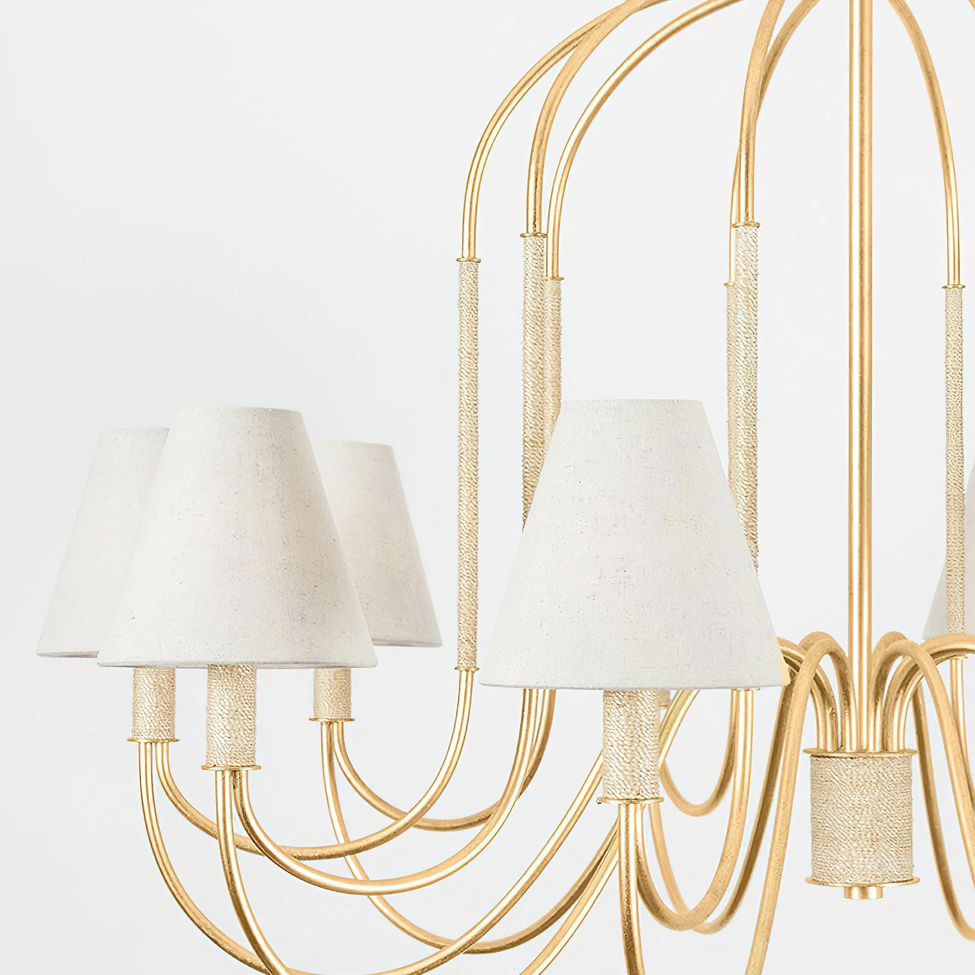 Warrensburg Contemporary Brass Chandelier - Image 6