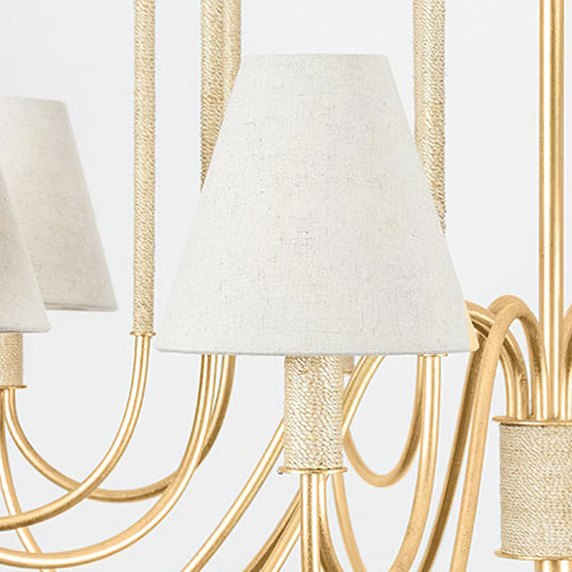 Warrensburg Contemporary Brass Chandelier - Image 8