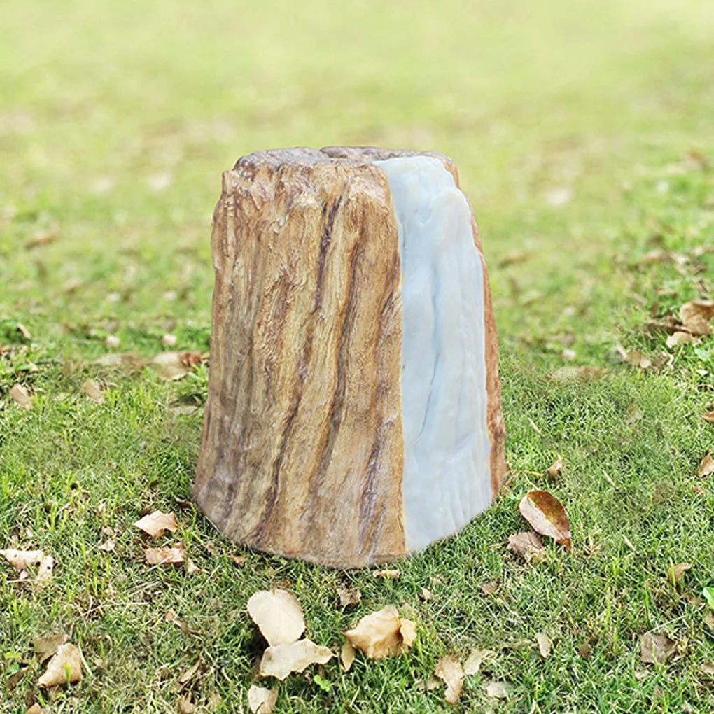 Warrior Realistic Tree Stump LED Cylindrical Resin Outdoor Lights - Image 11