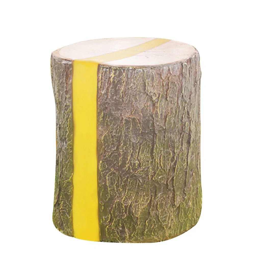 Warrior Realistic Tree Stump LED Cylindrical Resin Outdoor Lights - Image 4