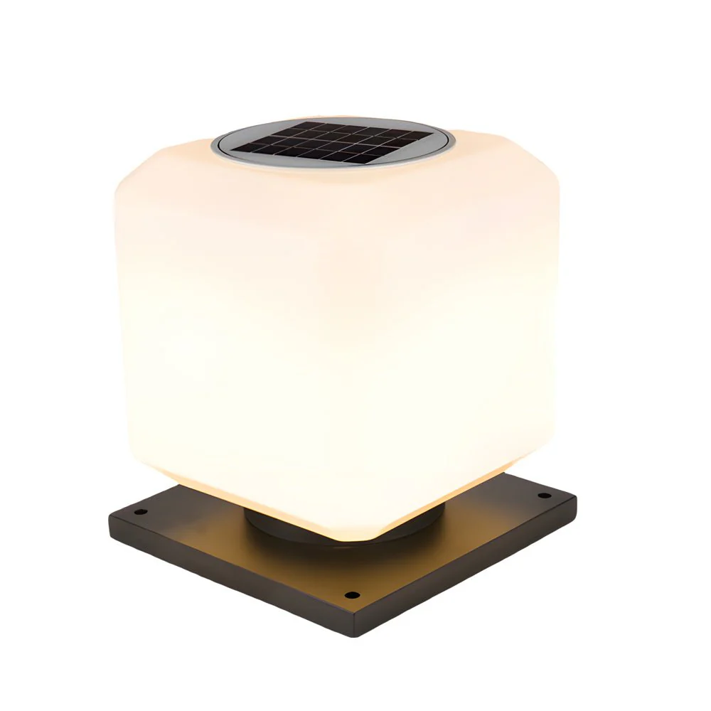 Waterproof Cube Outdoor LED Pier Mount Post Lamp for Garden - Image 7