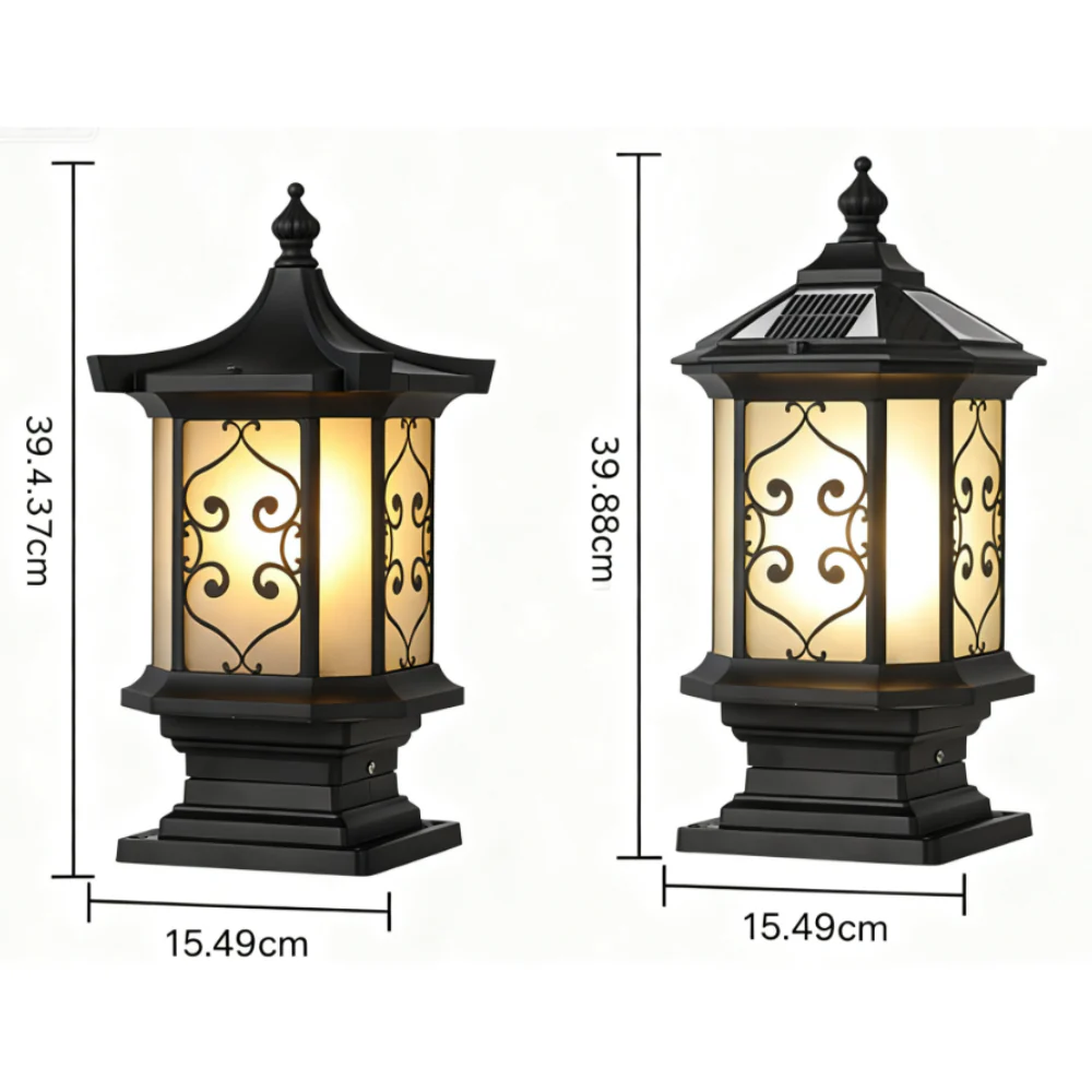 Irvi European-style Outdoor Gate Pillar Lights - Image 13