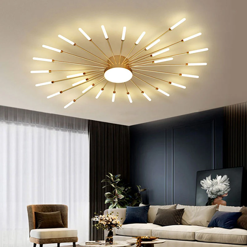 Wesley Modern Home Decoration Fireworks LED Ceiling Light - Image 8