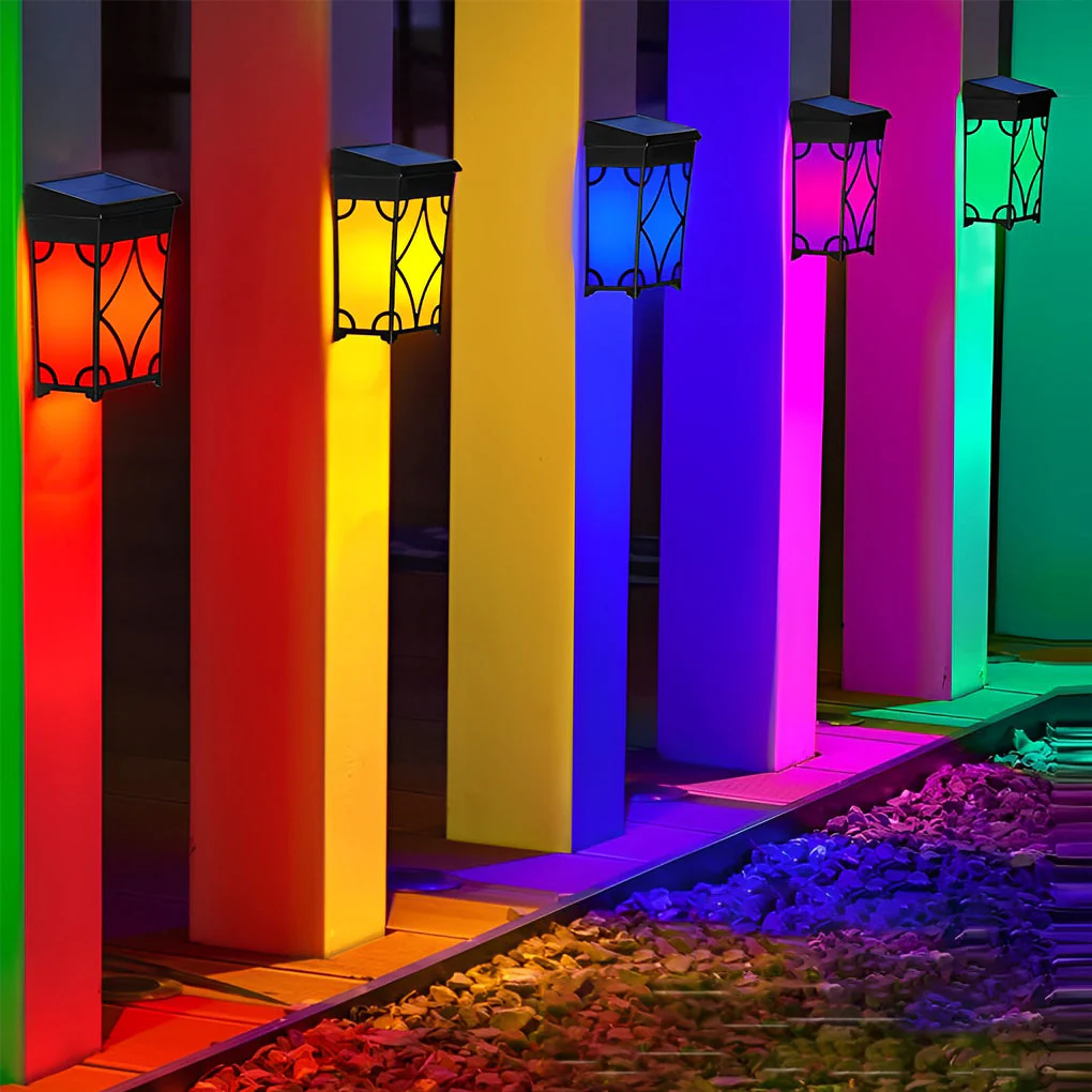 White LED RGB Intelligent Sensor ABS Outdoor Wall Lights - Image 11