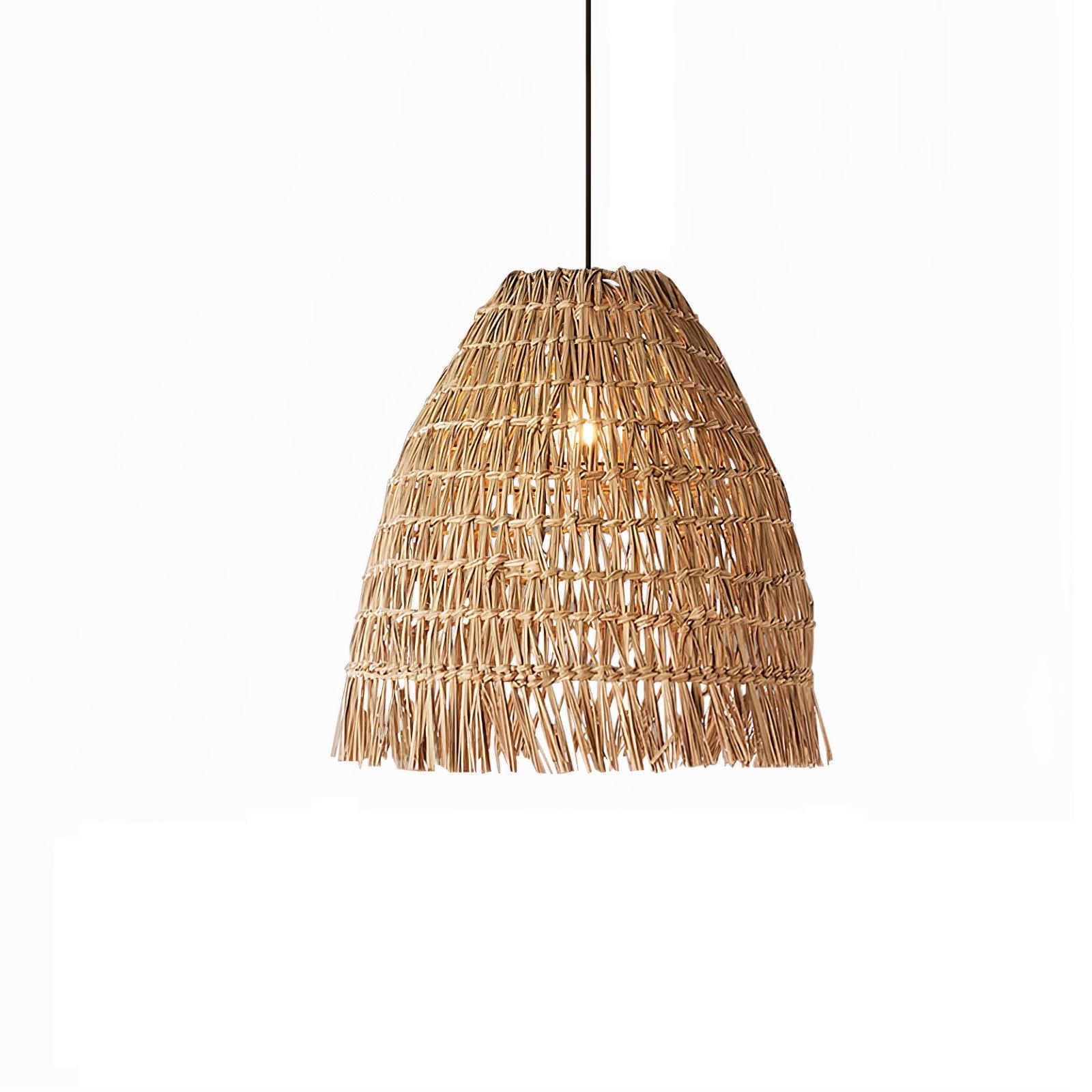 Wickora Vintage Wicker Pendant Lamp - Image 14