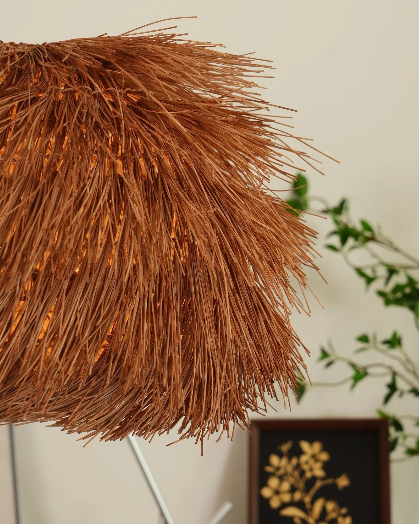 Wickora Vintage Wicker Pendant Lamp - Image 17
