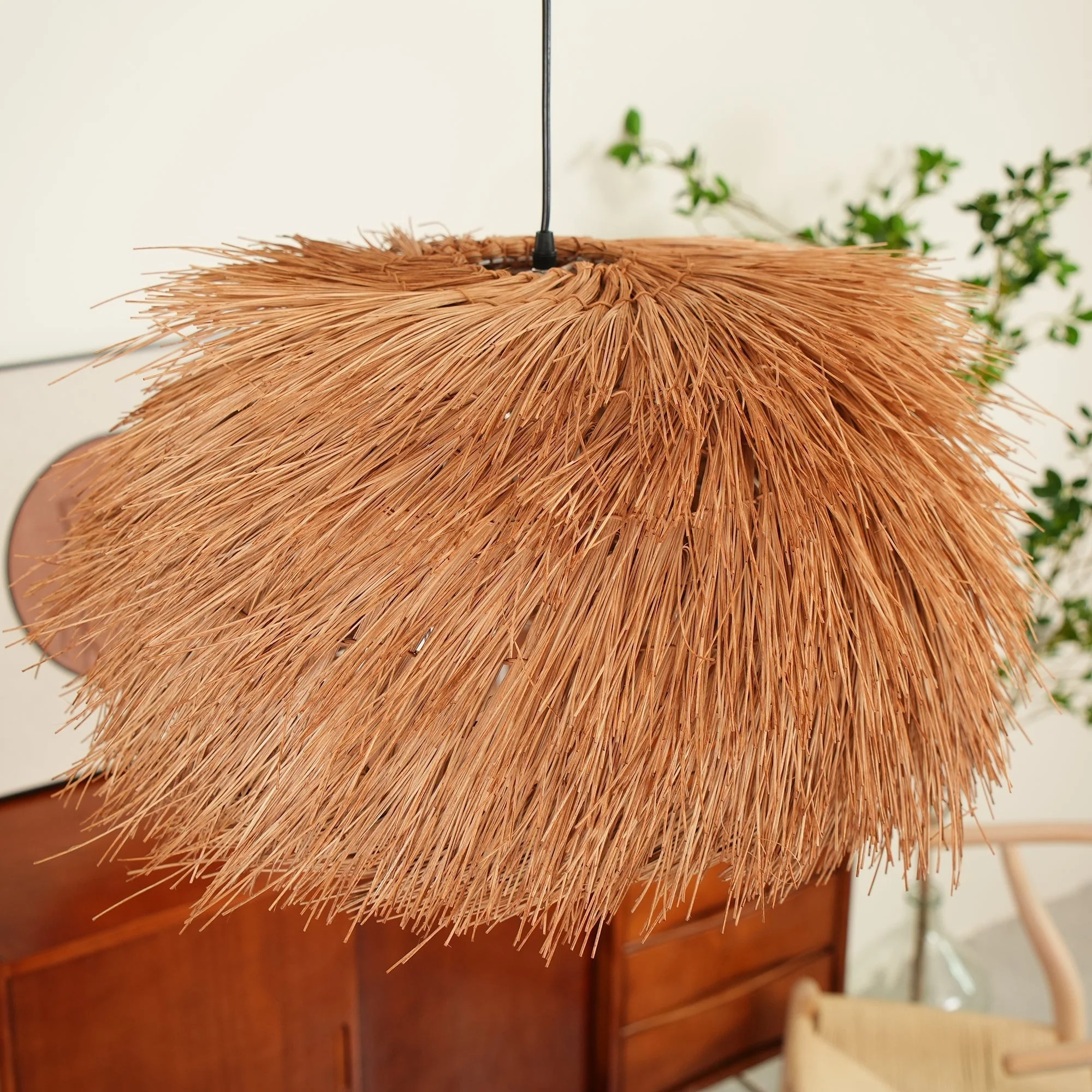 Wickora Vintage Wicker Pendant Lamp - Image 18