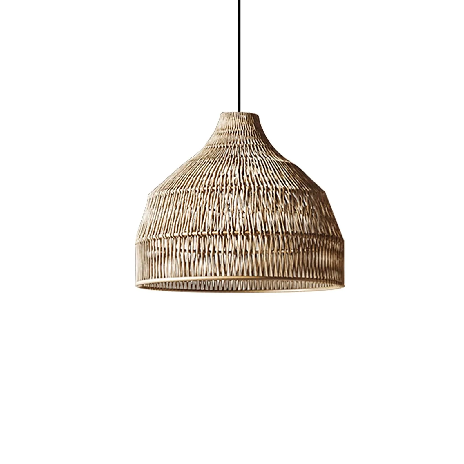 Wickora Vintage Wicker Pendant Lamp - Image 29