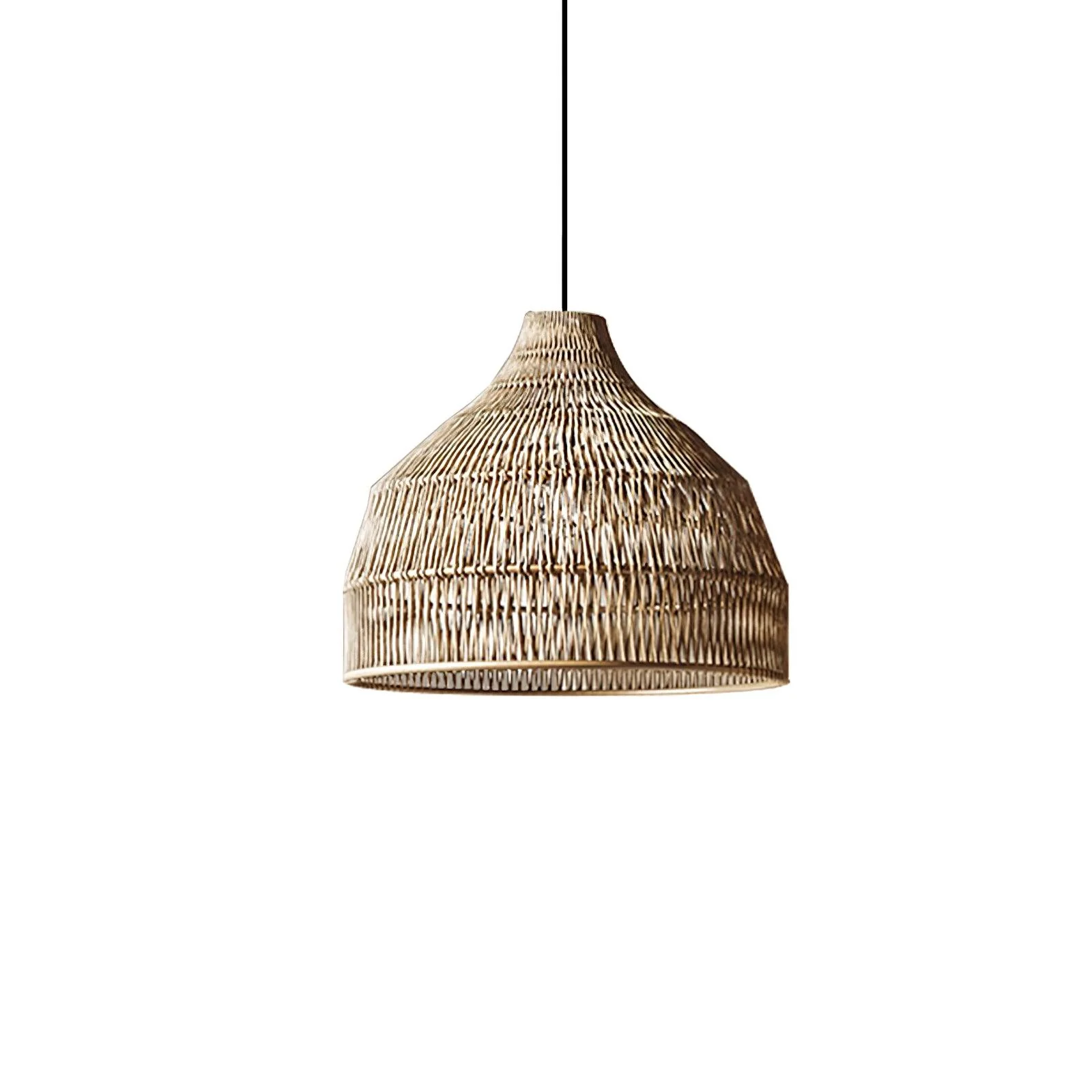 Wickora Vintage Wicker Pendant Lamp - Image 30