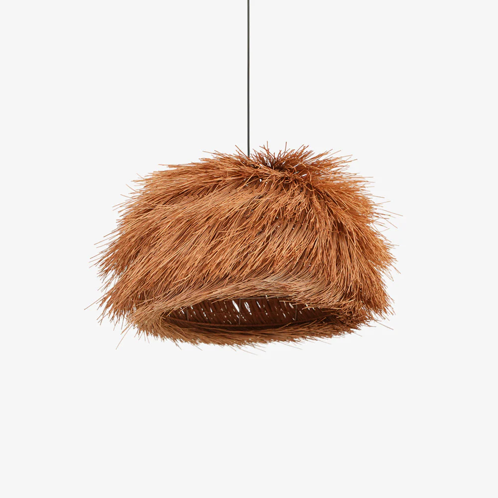 Wickora Vintage Wicker Pendant Lamp - Image 35