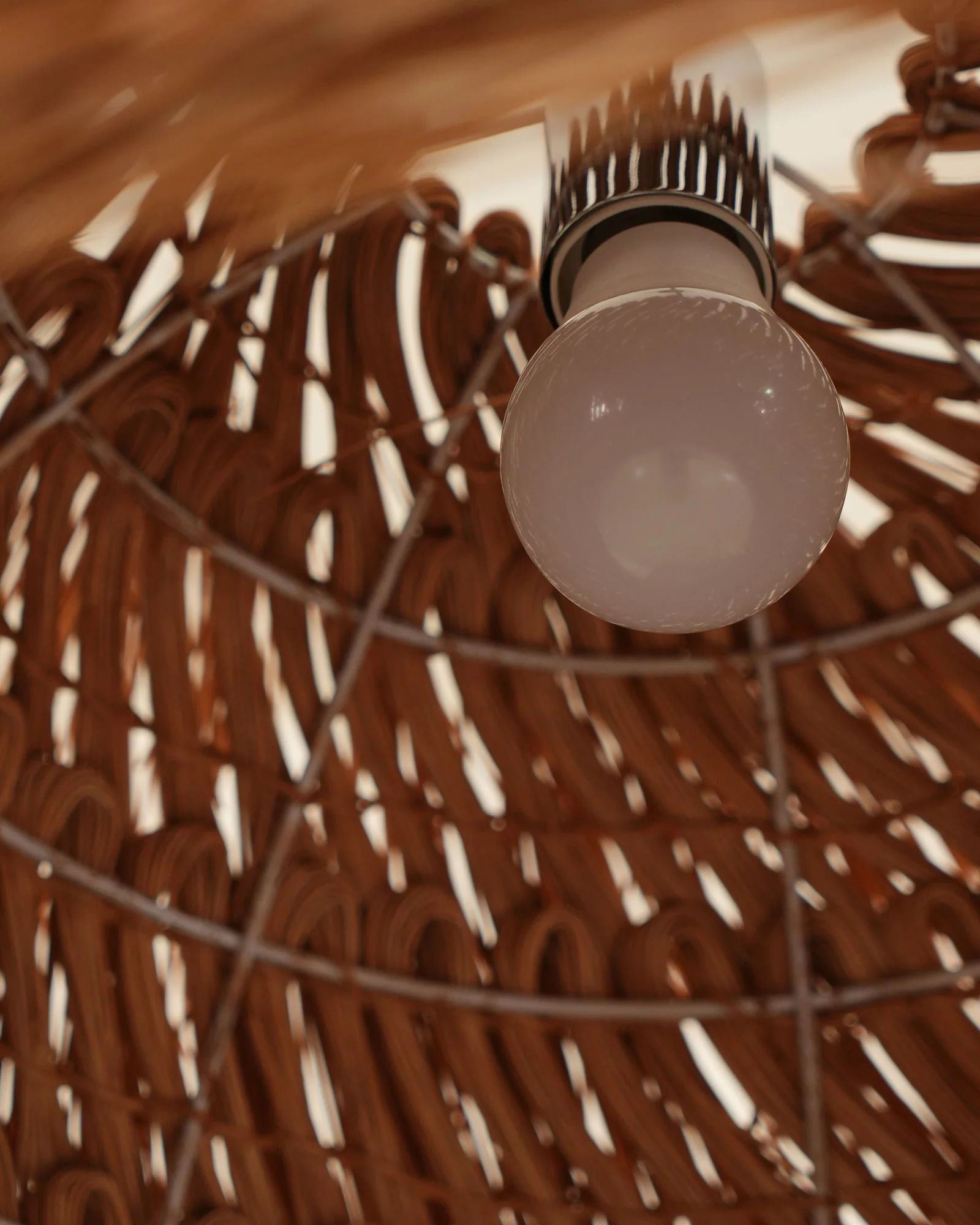 Wickora Vintage Wicker Pendant Lamp - Image 39