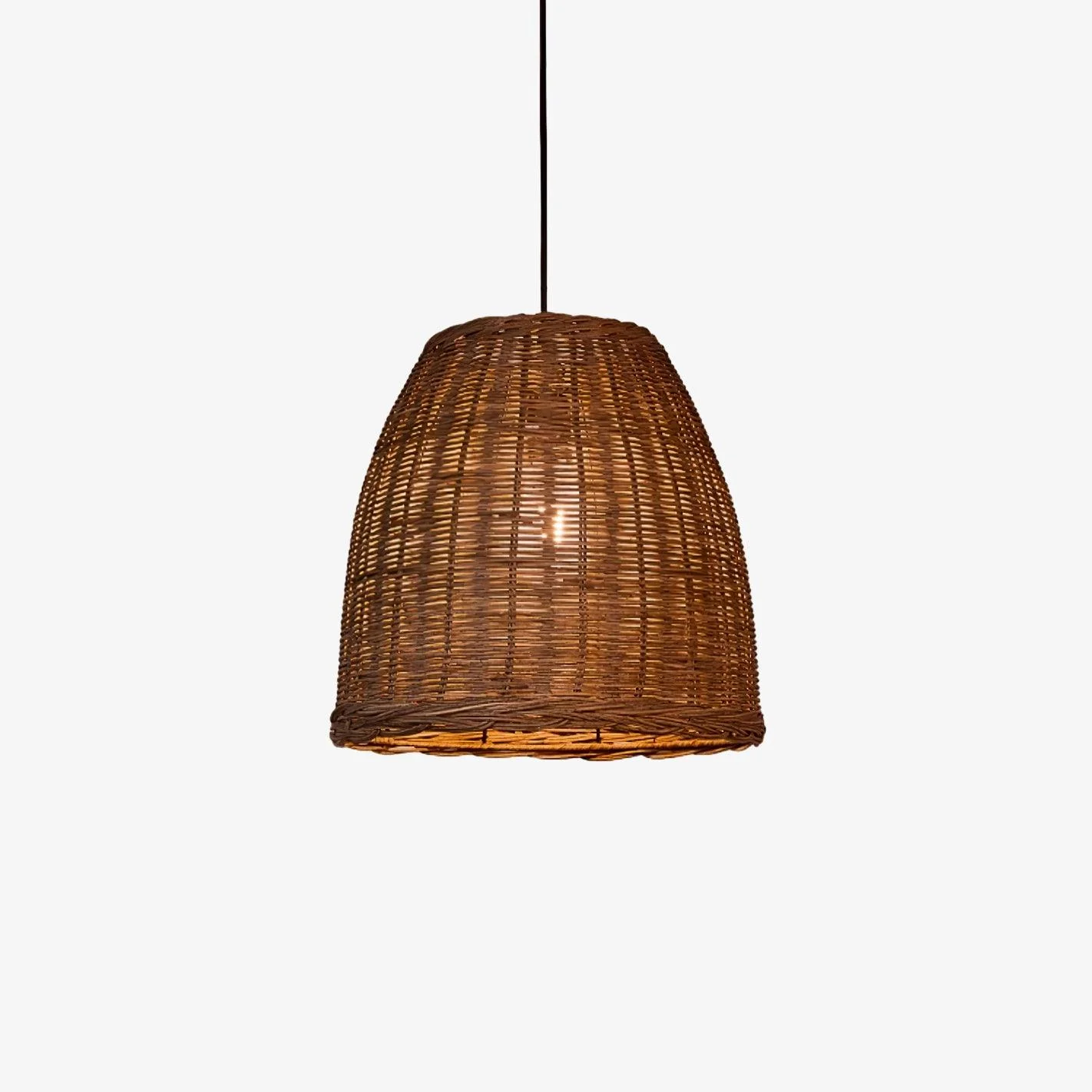 Wickora Vintage Wicker Pendant Lamp - Image 43