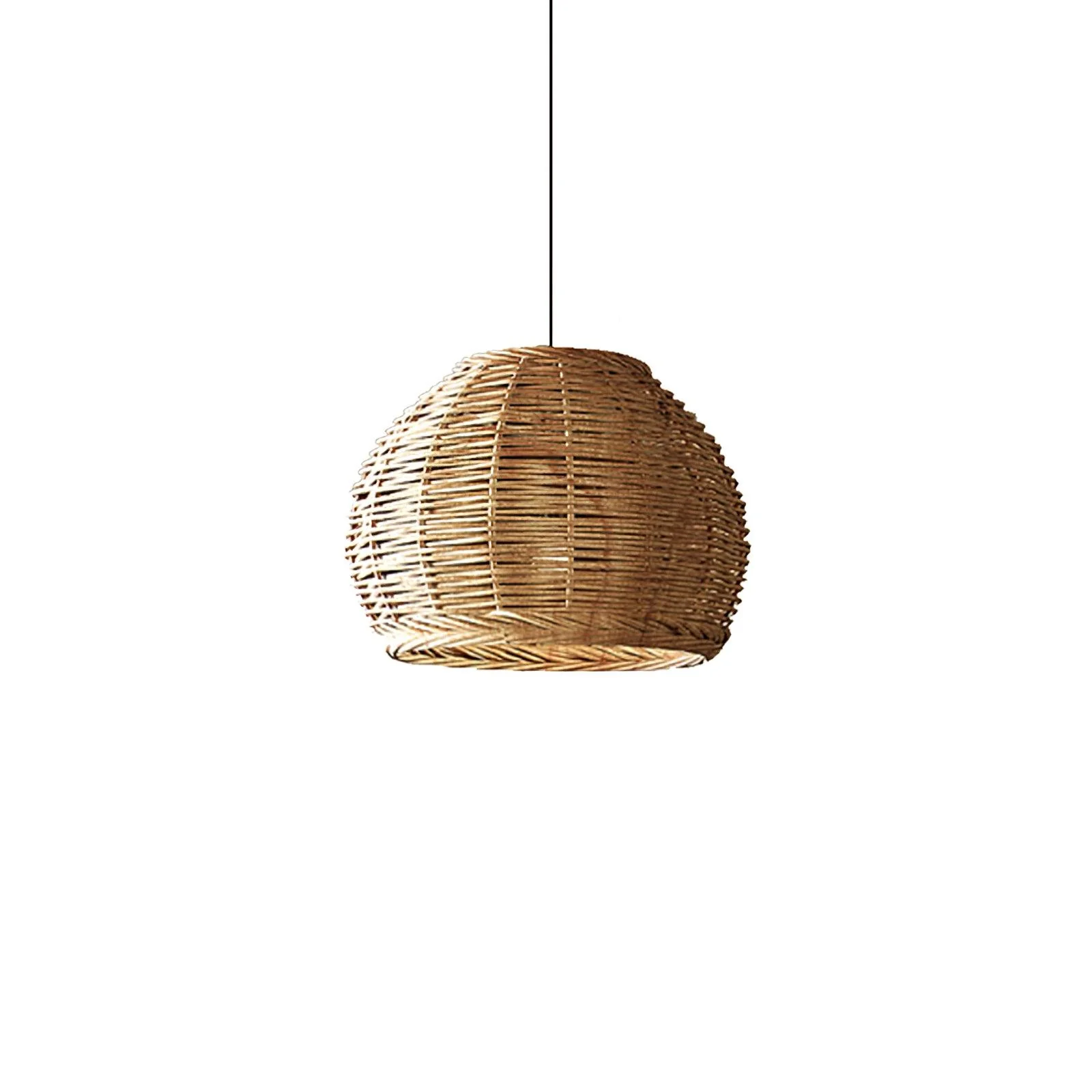 Wickora Vintage Wicker Pendant Lamp - Image 44