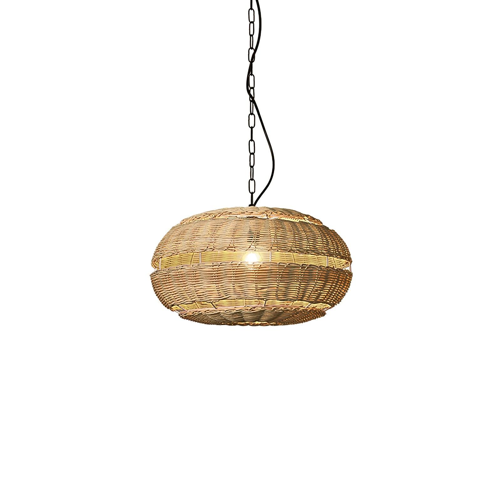 Wickora Vintage Wicker Pendant Lamp - Image 48
