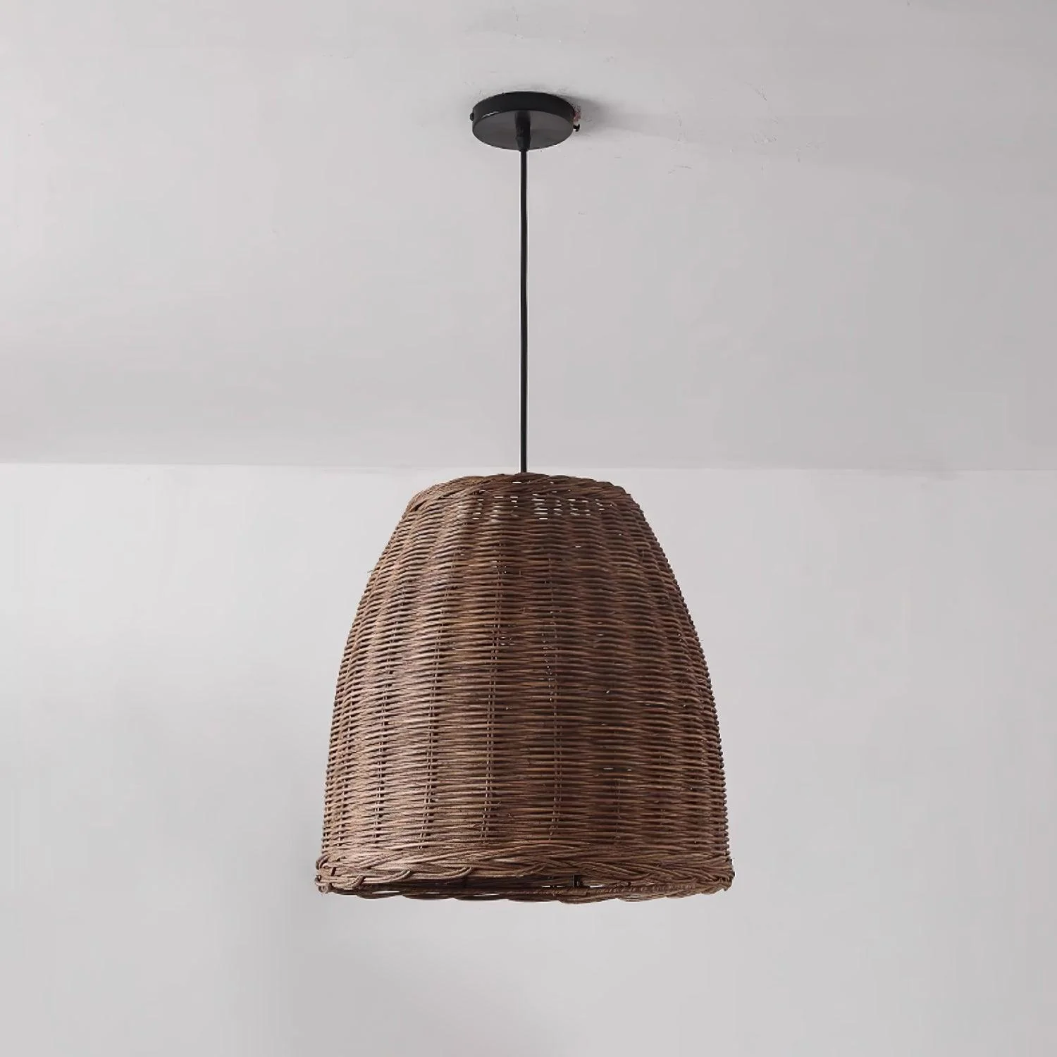 Wickora Vintage Wicker Pendant Lamp - Image 5