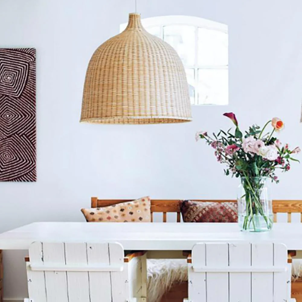 Willow Rustic Rattan Pandent Light - Image 12