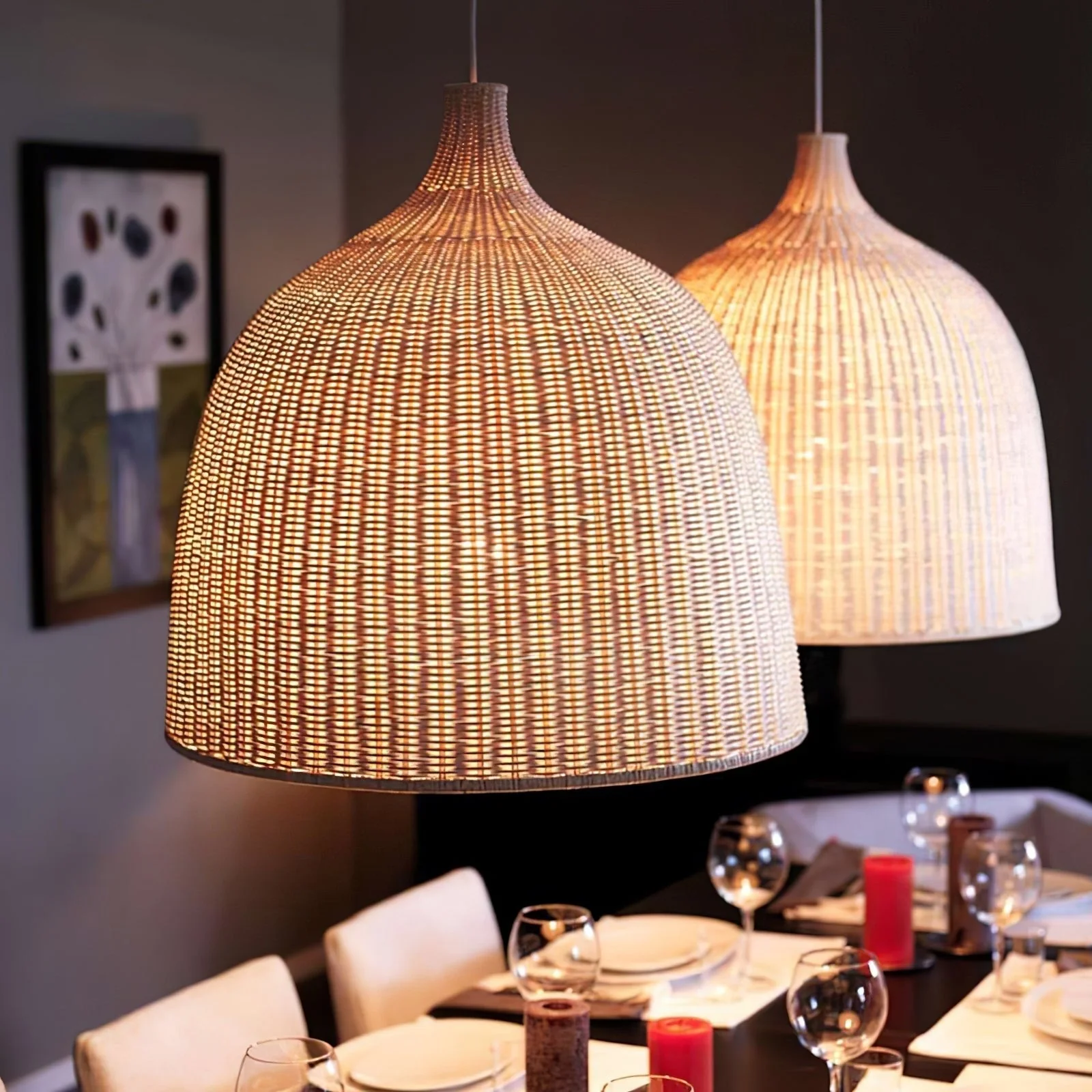 Willow Rustic Rattan Pandent Light - Image 4