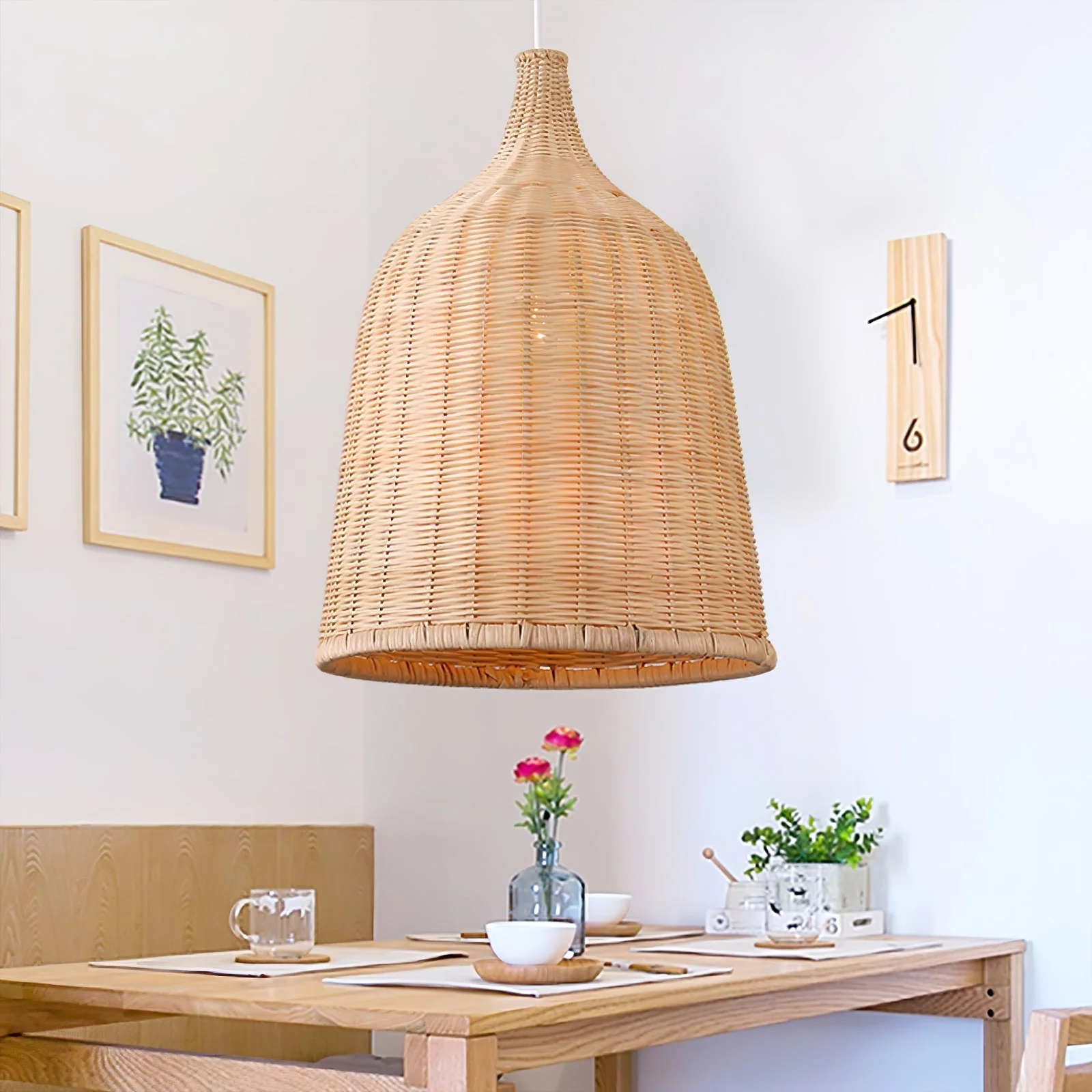 Willow Rustic Rattan Pandent Light - Image 42