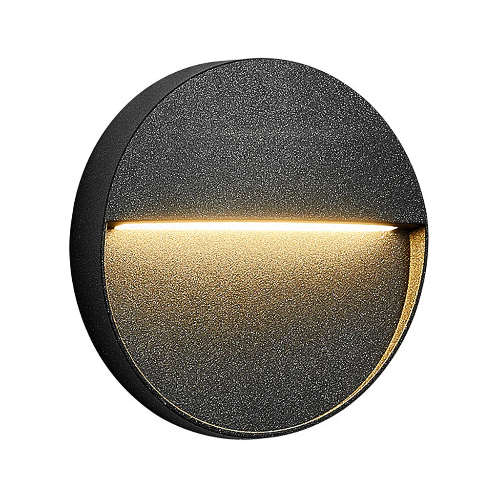 Winied Round Creative Outdoor Wall Step Sconces - Image 7