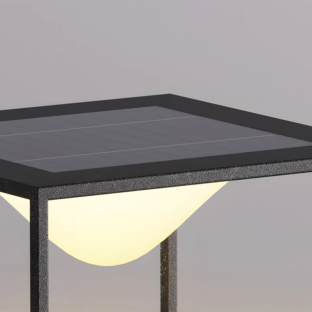 Winston Square Pillar Stainless Steel Outdoor Post Light - Image 5