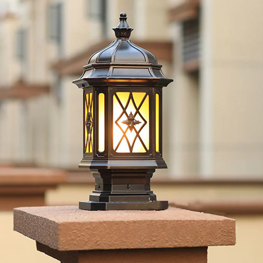 Wise Modern Waterproof Outside Pillar Lights