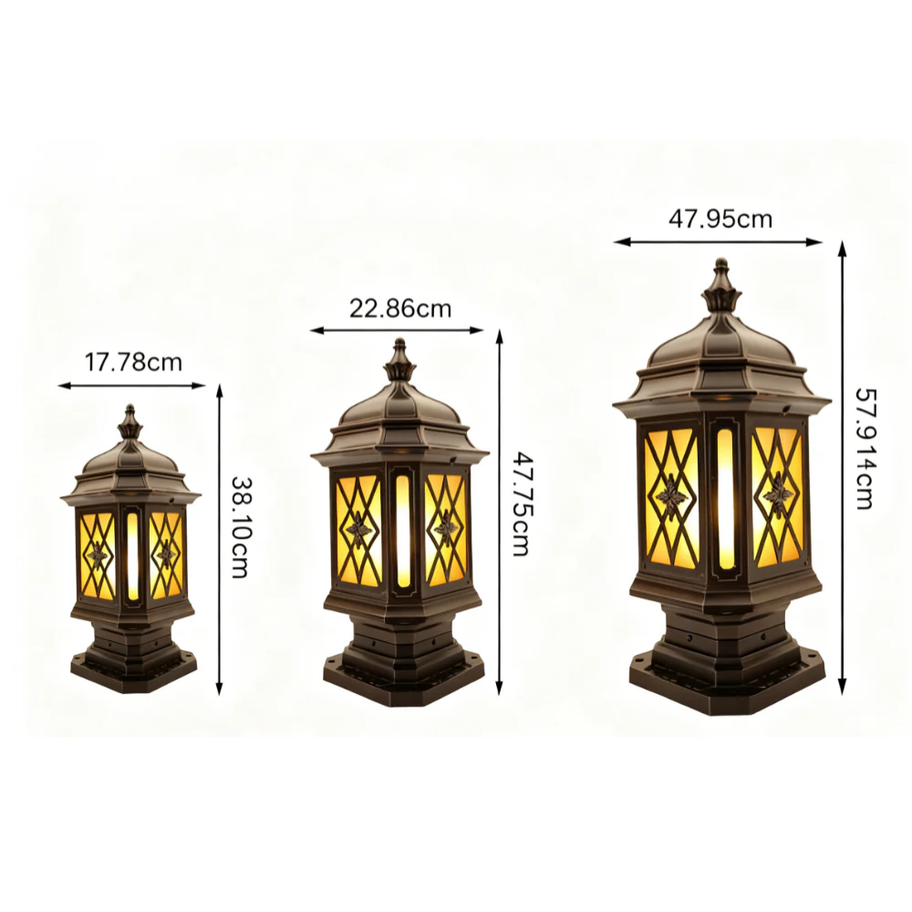 Wise Modern Waterproof Outside Pillar Lights - Image 12