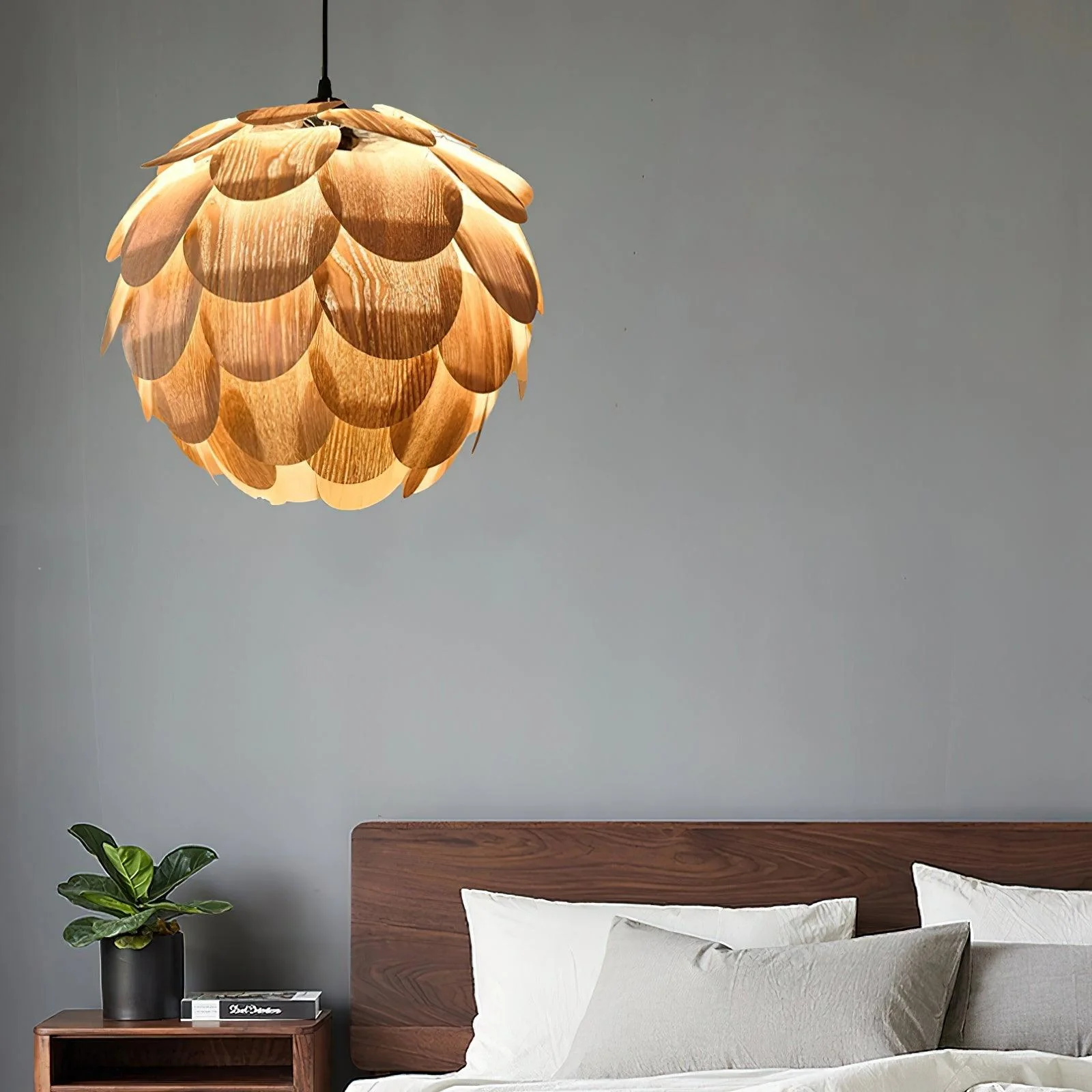 Wlara Modern Wood Pendant Light - Image 2