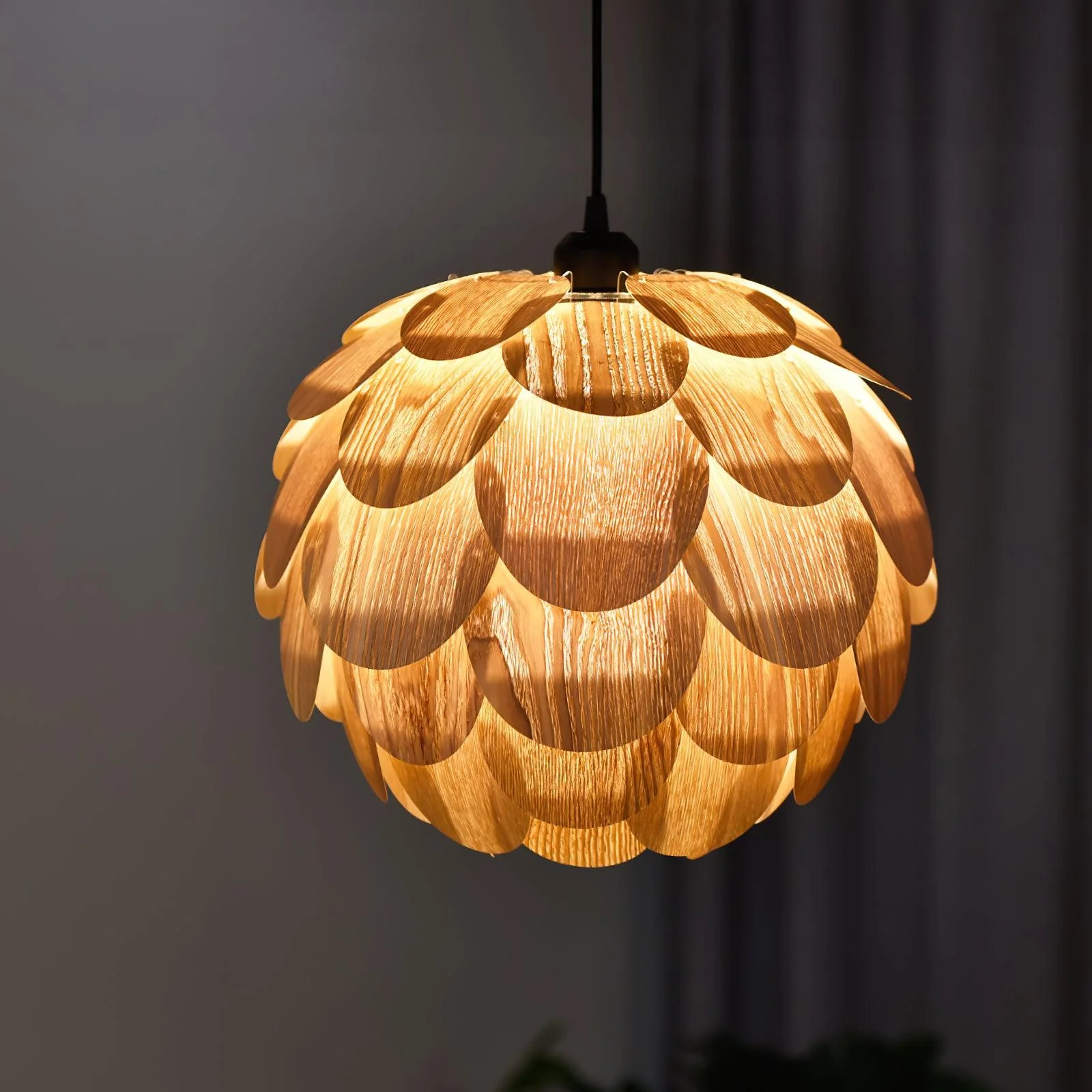 Wlara Modern Wood Pendant Light - Image 3