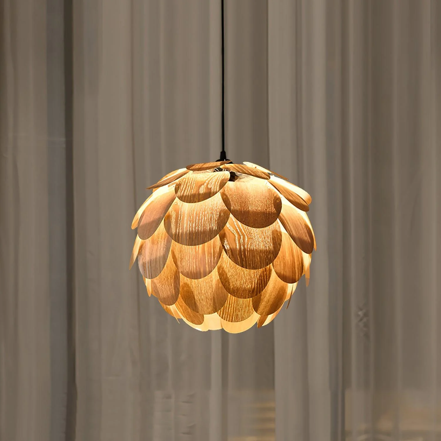Wlara Modern Wood Pendant Light - Image 5