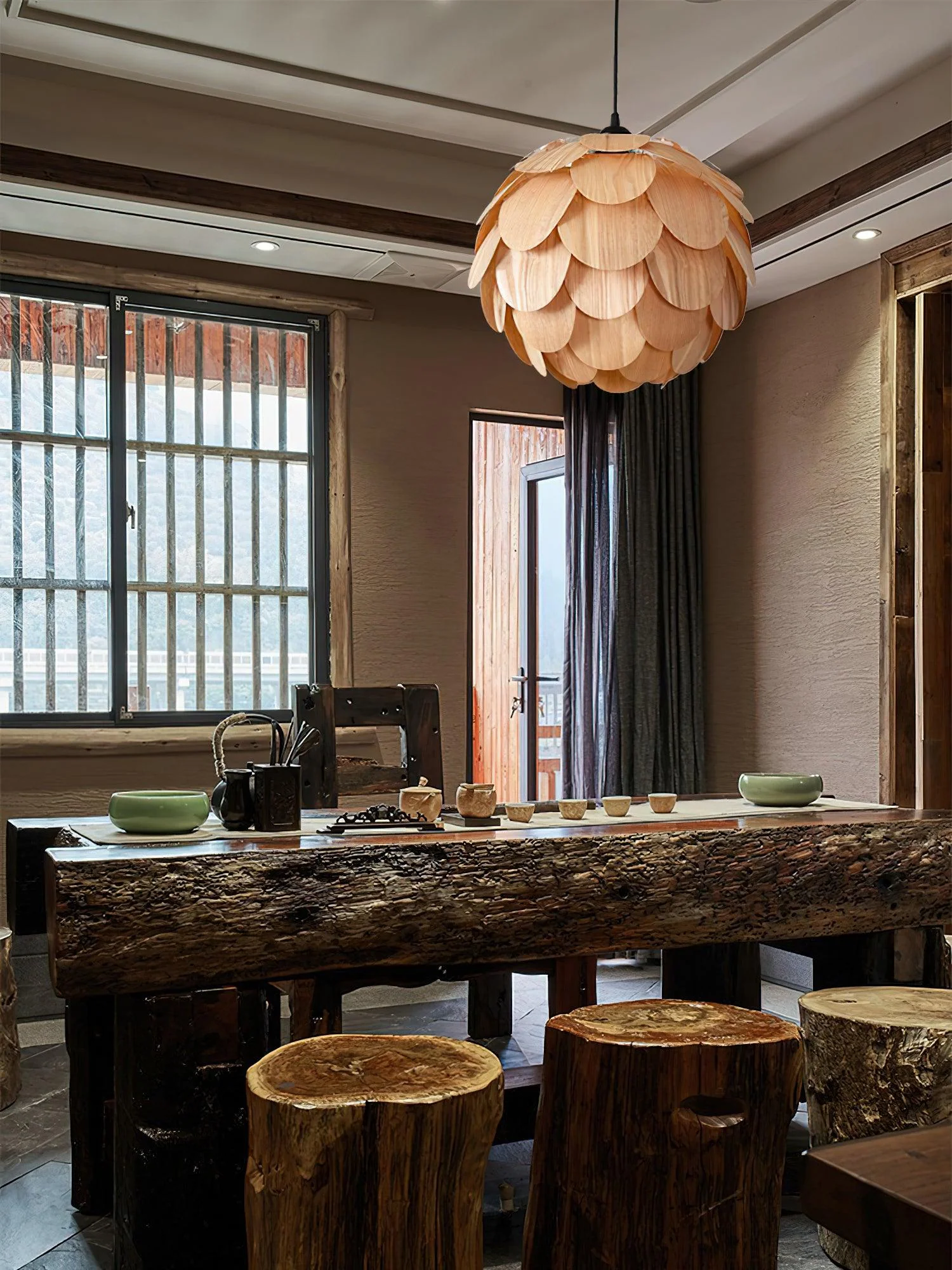 Wlara Modern Wood Pendant Light - Image 7