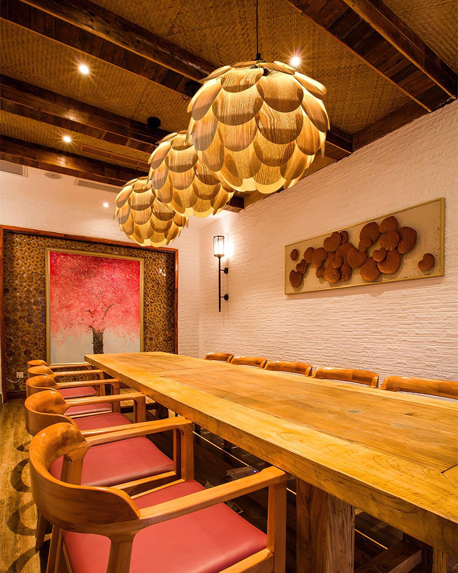 Wlara Modern Wood Pendant Light - Image 8