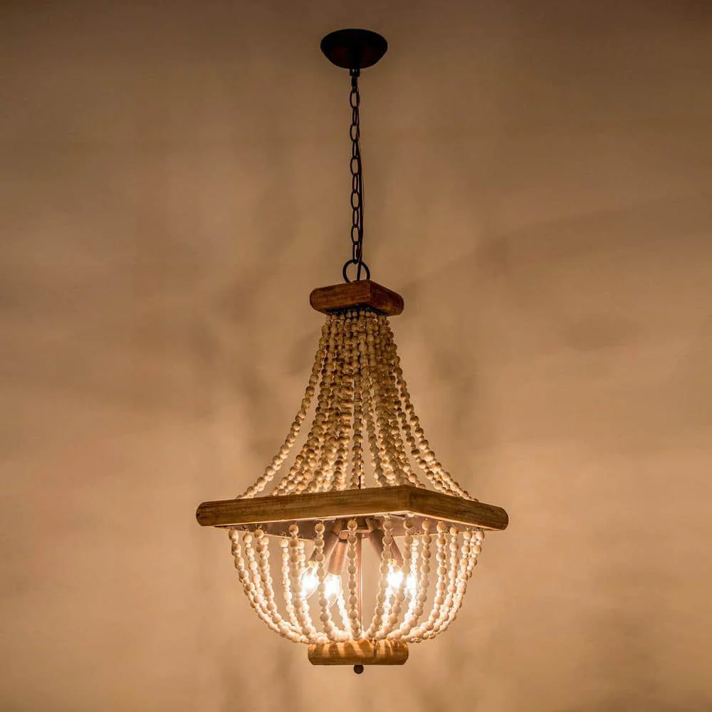 Wood Farmhouse Chandelier - Image 13