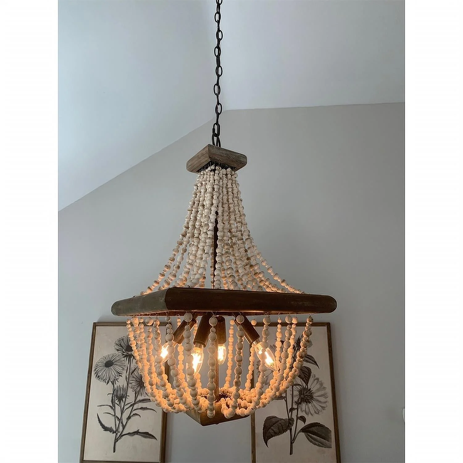 Wood Farmhouse Chandelier - Image 14