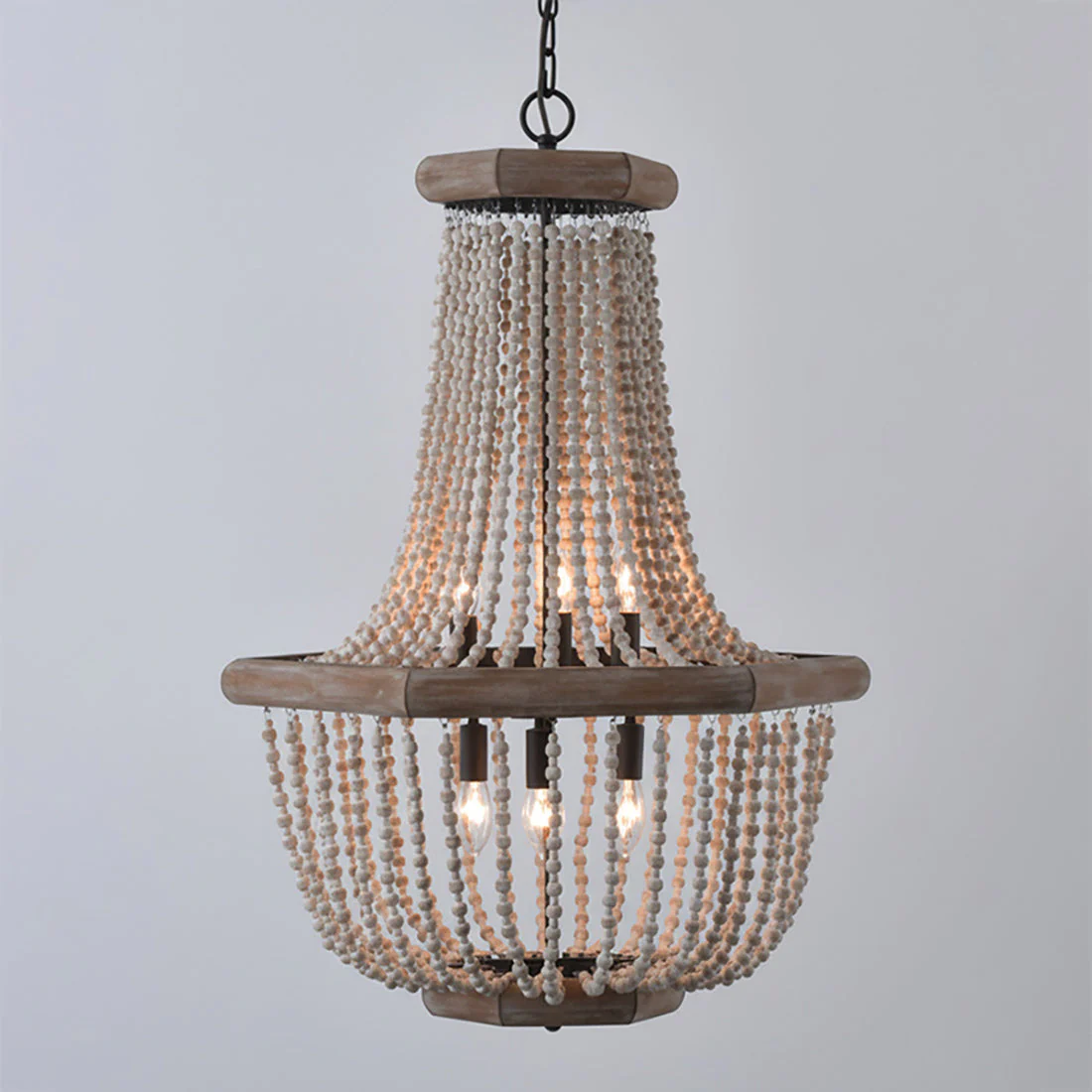 Wood Farmhouse Chandelier - Image 19