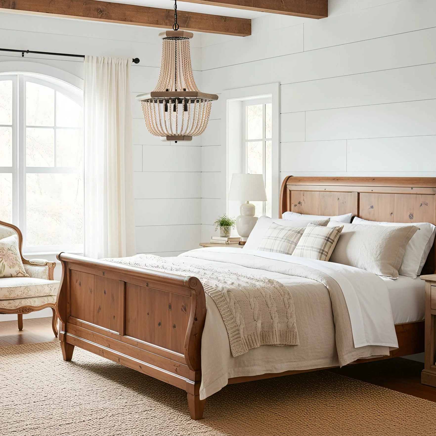 Wood Farmhouse Chandelier - Image 7