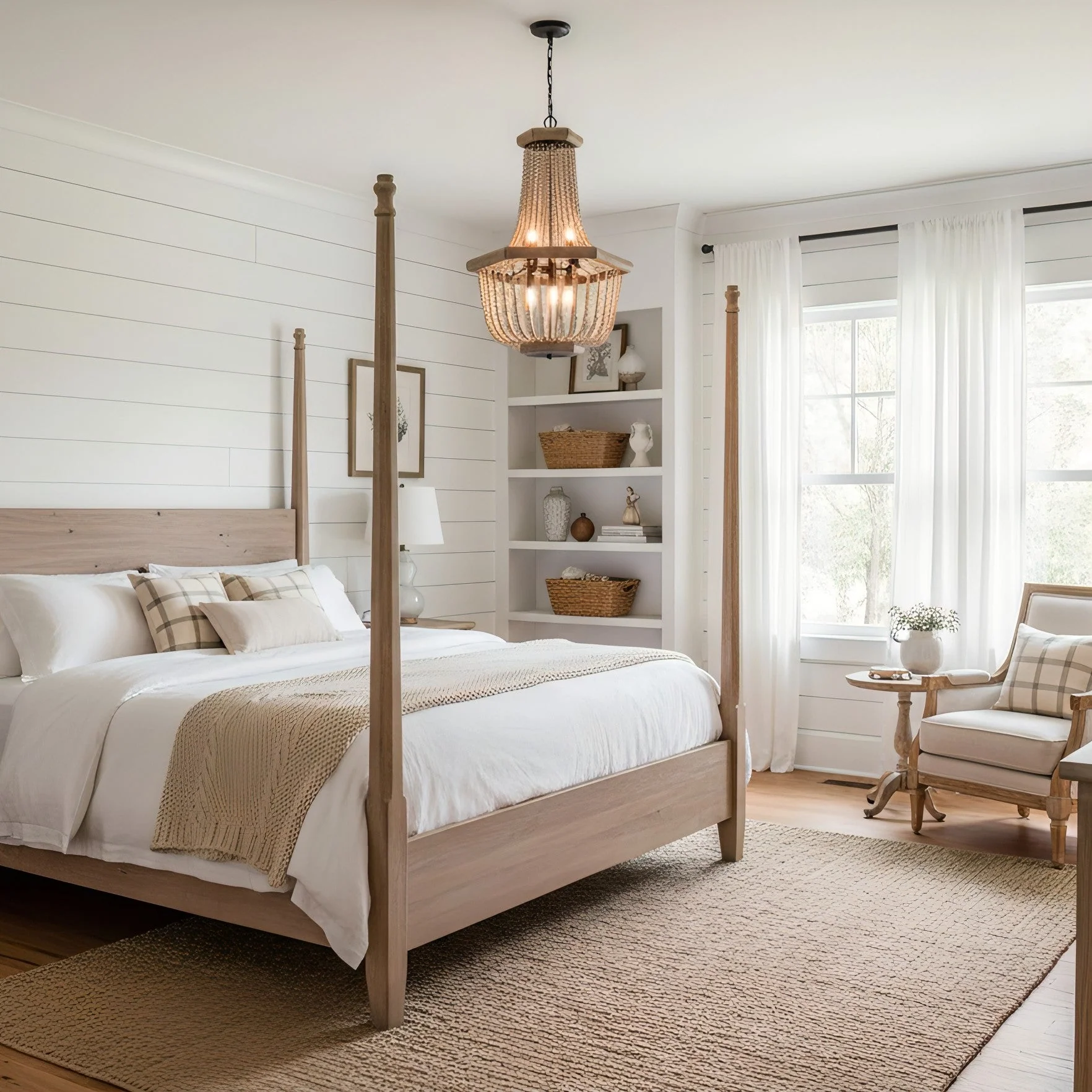 Wood Farmhouse Chandelier - Image 8