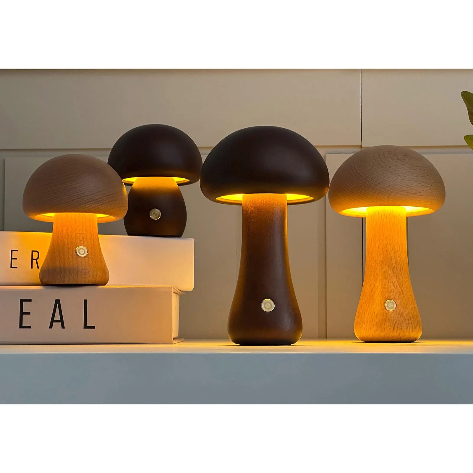 Wooden Rustic Wood Table Lamp - Image 17