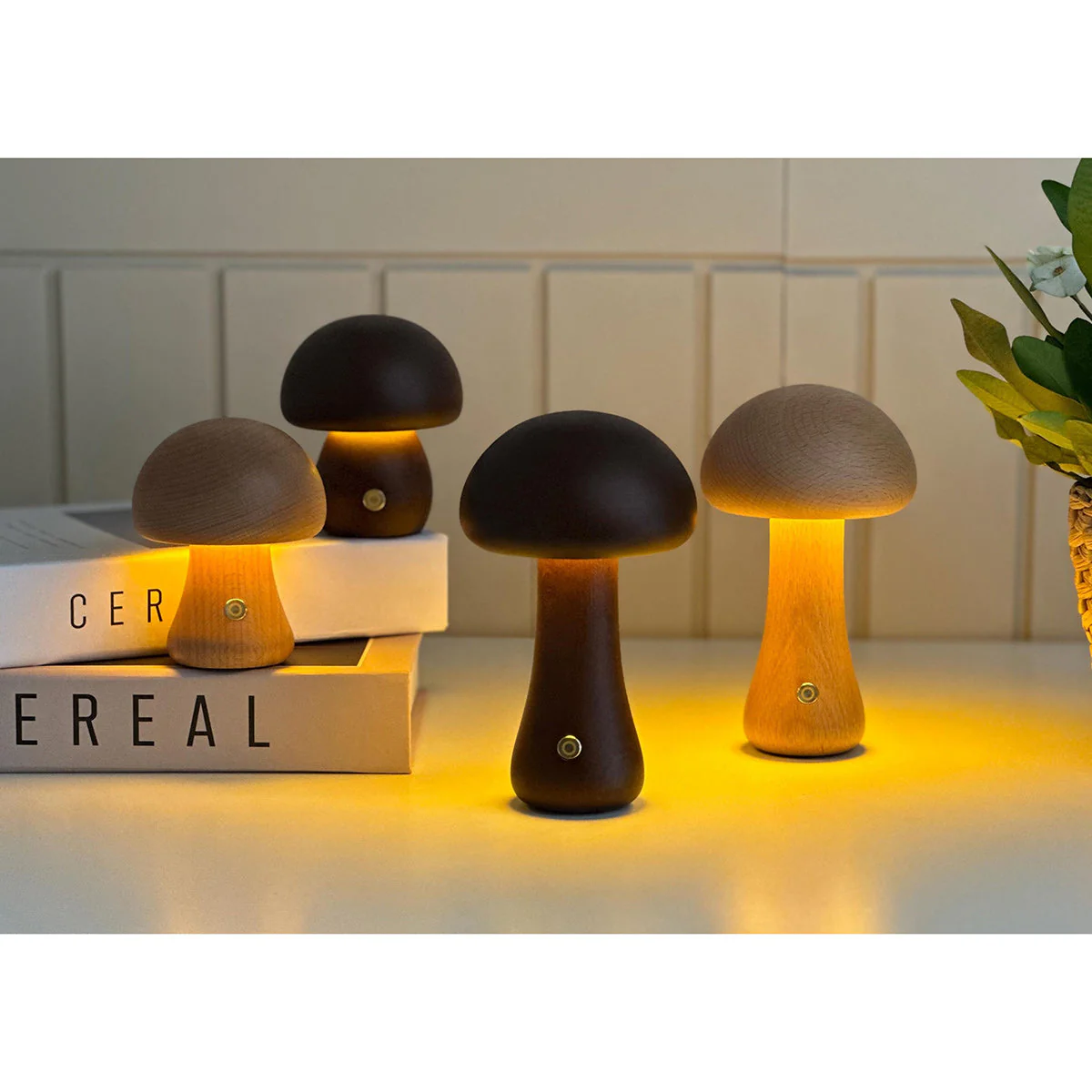 Wooden Rustic Wood Table Lamp - Image 18