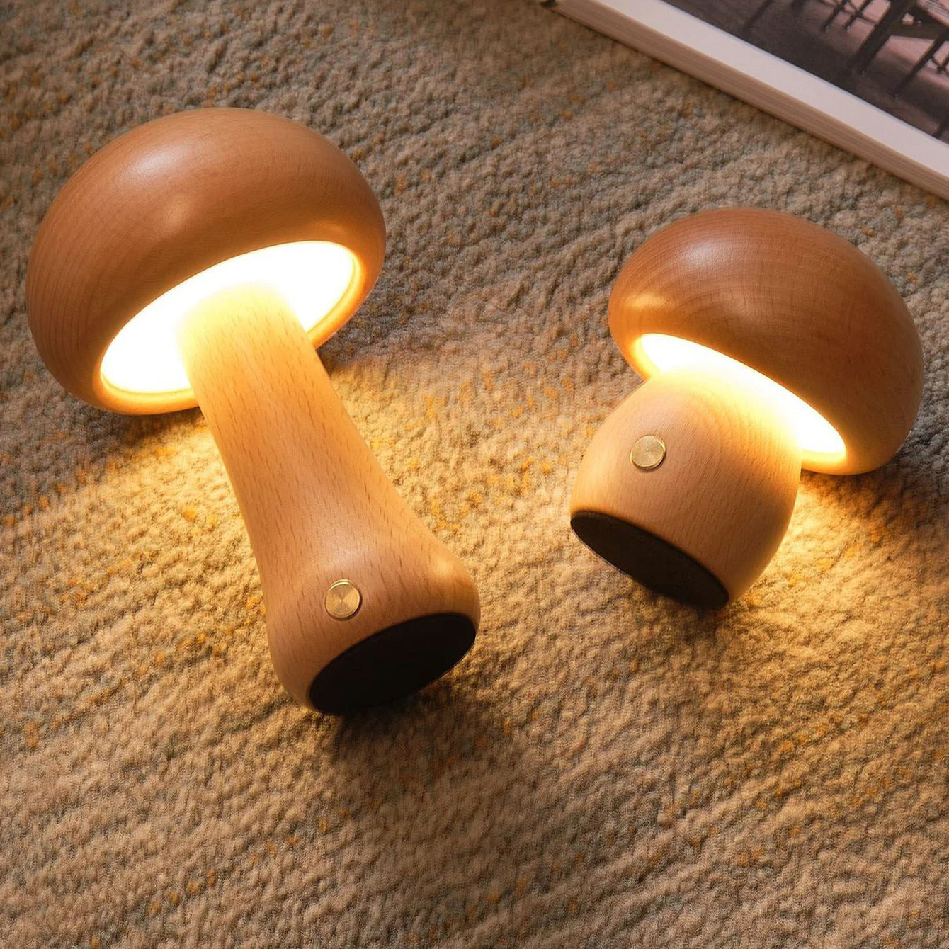Wooden Rustic Wood Table Lamp - Image 19