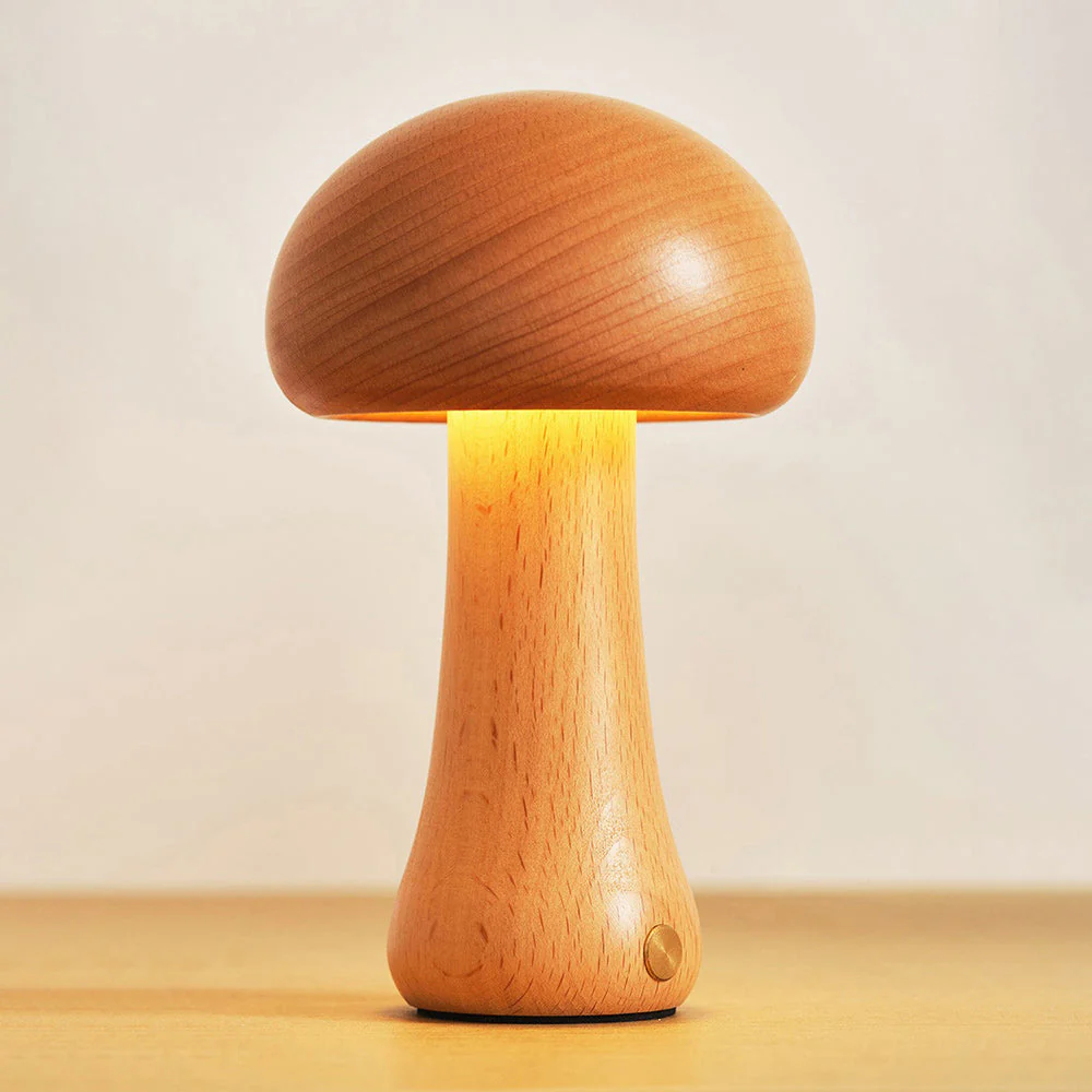 Wooden Rustic Wood Table Lamp - Image 3